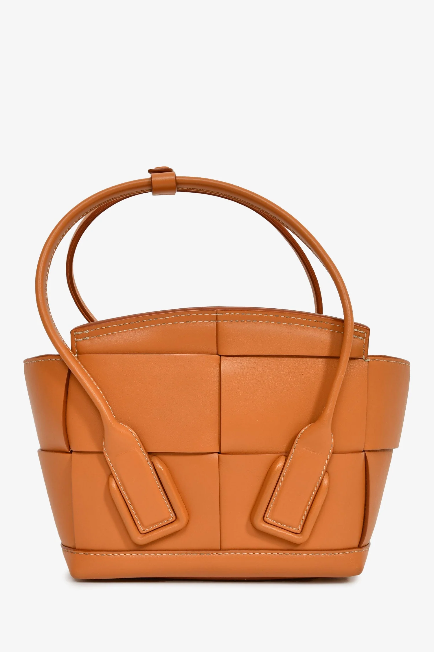 Bottega Veneta Brown Leather Intrecciato Acro Crossbody - Image 2