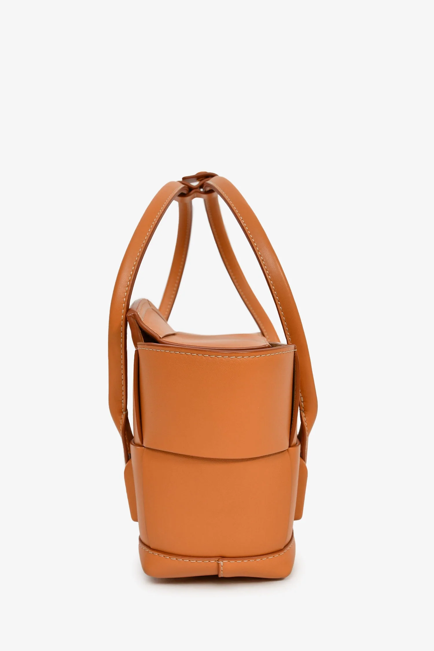 Bottega Veneta Brown Leather Intrecciato Acro Crossbody - Image 3