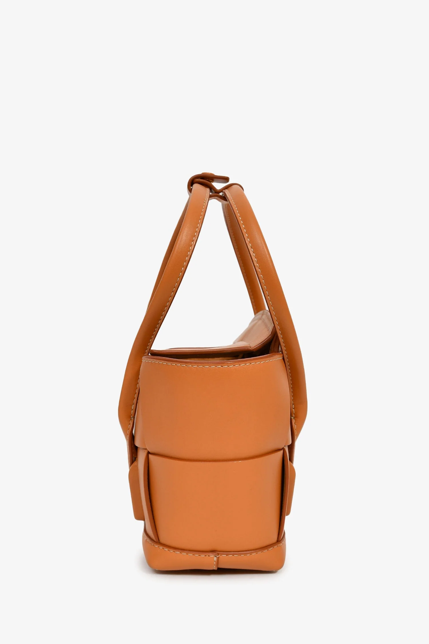 Bottega Veneta Brown Leather Intrecciato Acro Crossbody - Image 4