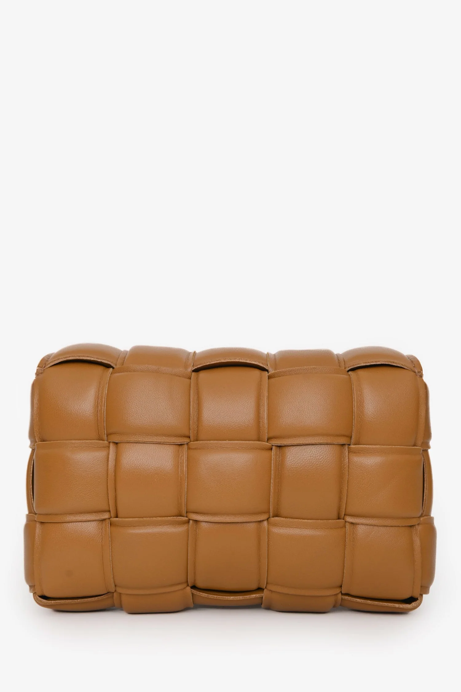 Bottega Veneta Camel Intrecciato Mini Padded Cassette Crossbody Bag - Image 2