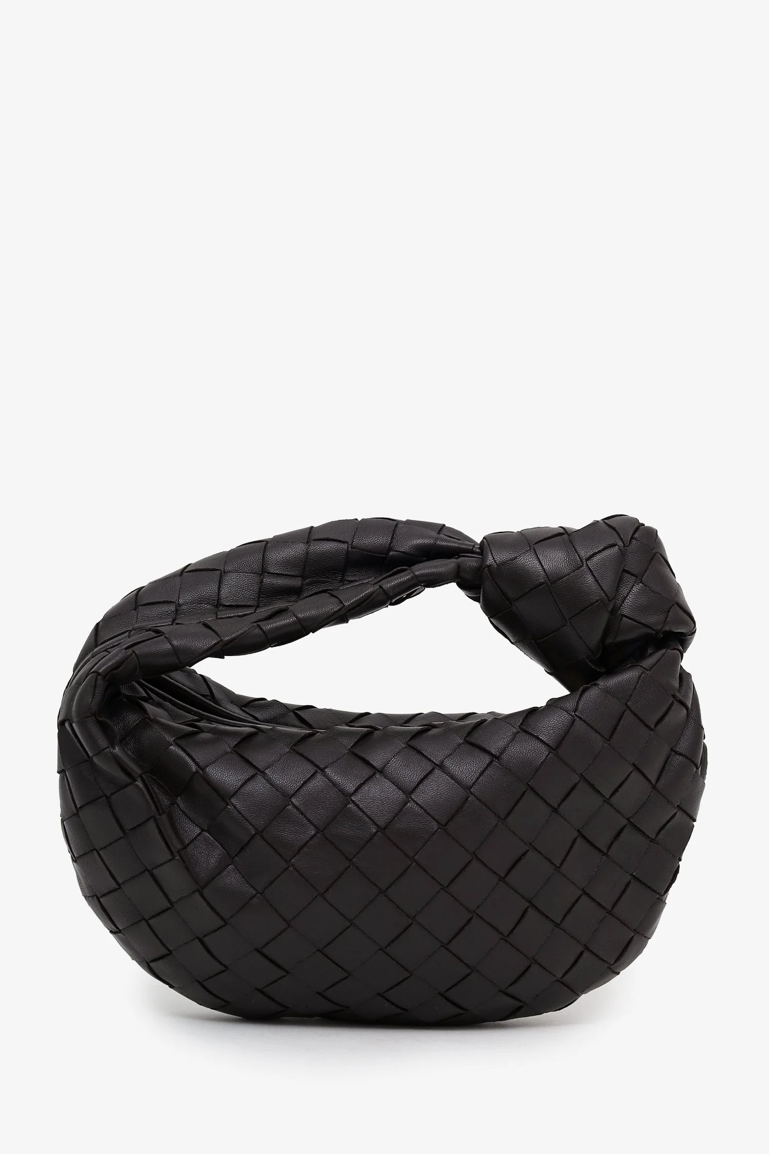Bottega Veneta Dark Brown Intrecciato Lambskin Mini Jodie Bag - Image 2