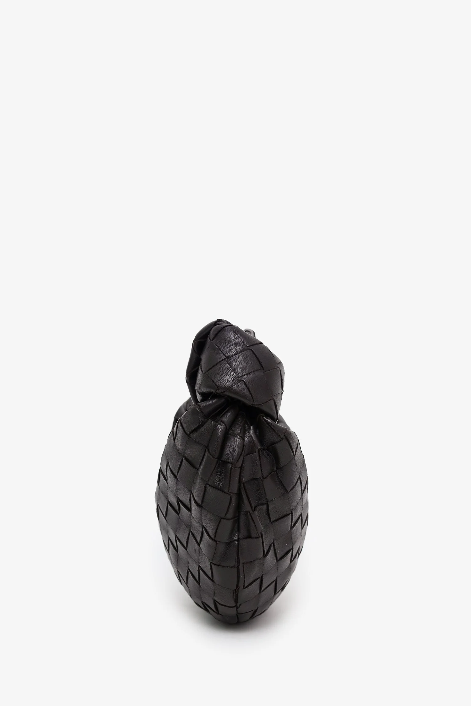 Bottega Veneta Dark Brown Intrecciato Lambskin Mini Jodie Bag - Image 3