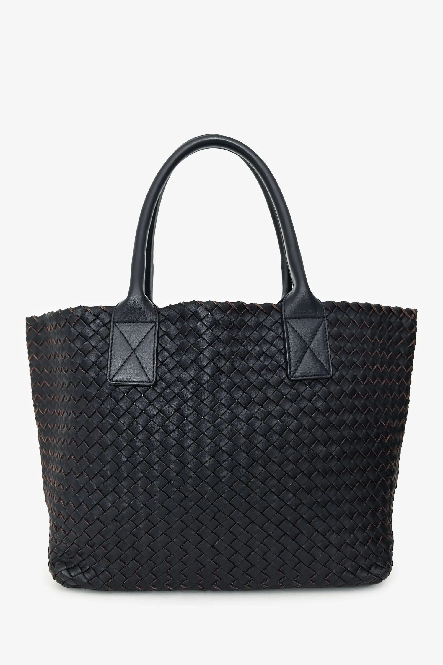 Bottega Veneta Dark Purple Intrecciato Tote - Image 2