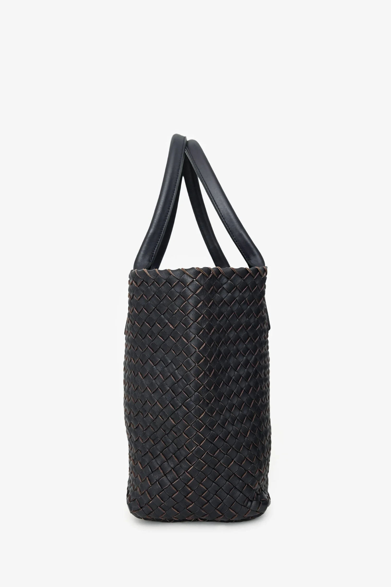 Bottega Veneta Dark Purple Intrecciato Tote - Image 4
