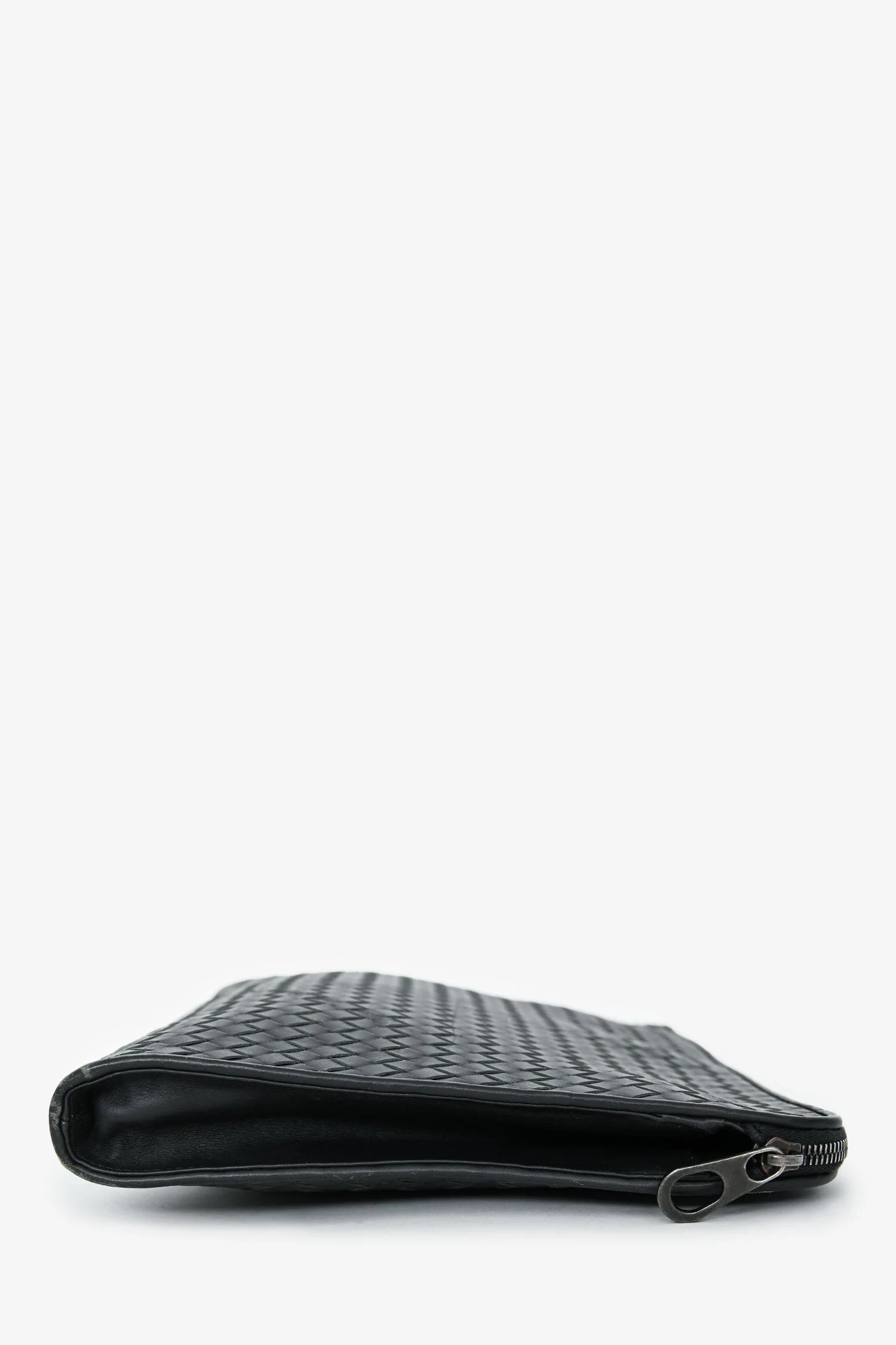 Bottega Veneta Grey Intrecciato Leather Laptop Case - Image 3