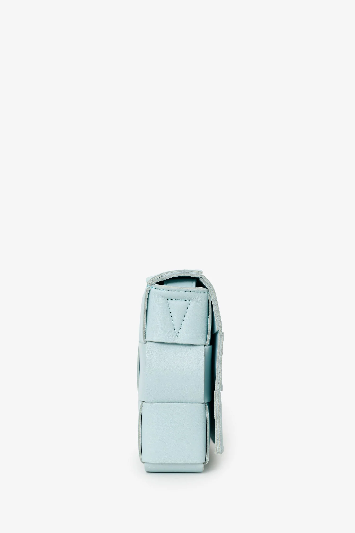 Bottega Veneta Light Blue Intrecciato Leather Cassette Crossbody Bag - Image 2