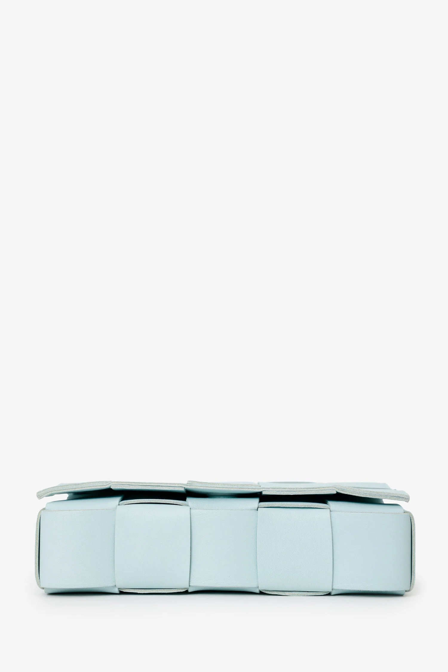 Bottega Veneta Light Blue Intrecciato Leather Cassette Crossbody Bag - Image 5