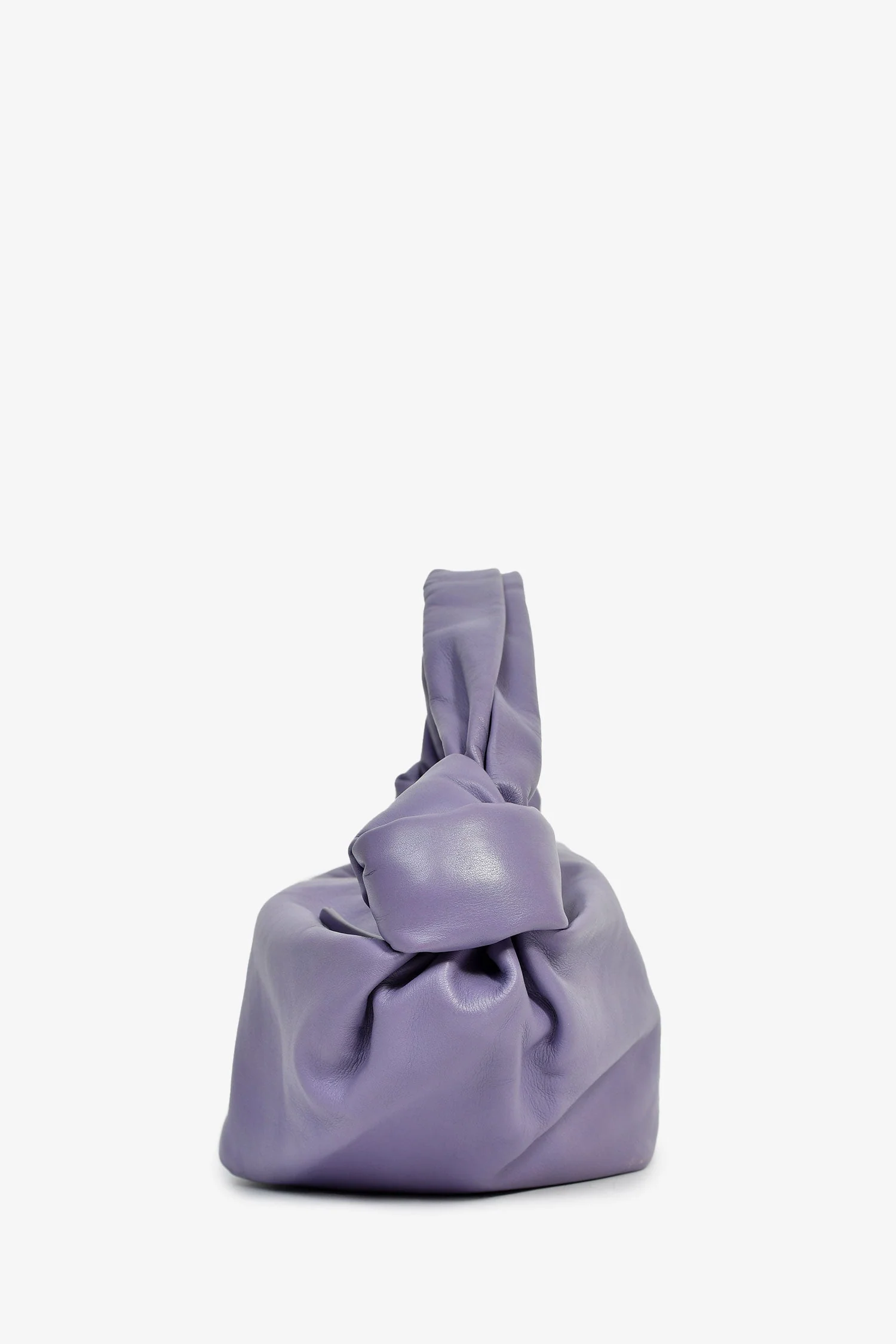 Bottega Veneta Lilac Leather Mini Double Knot Top Handle Bag - Image 3