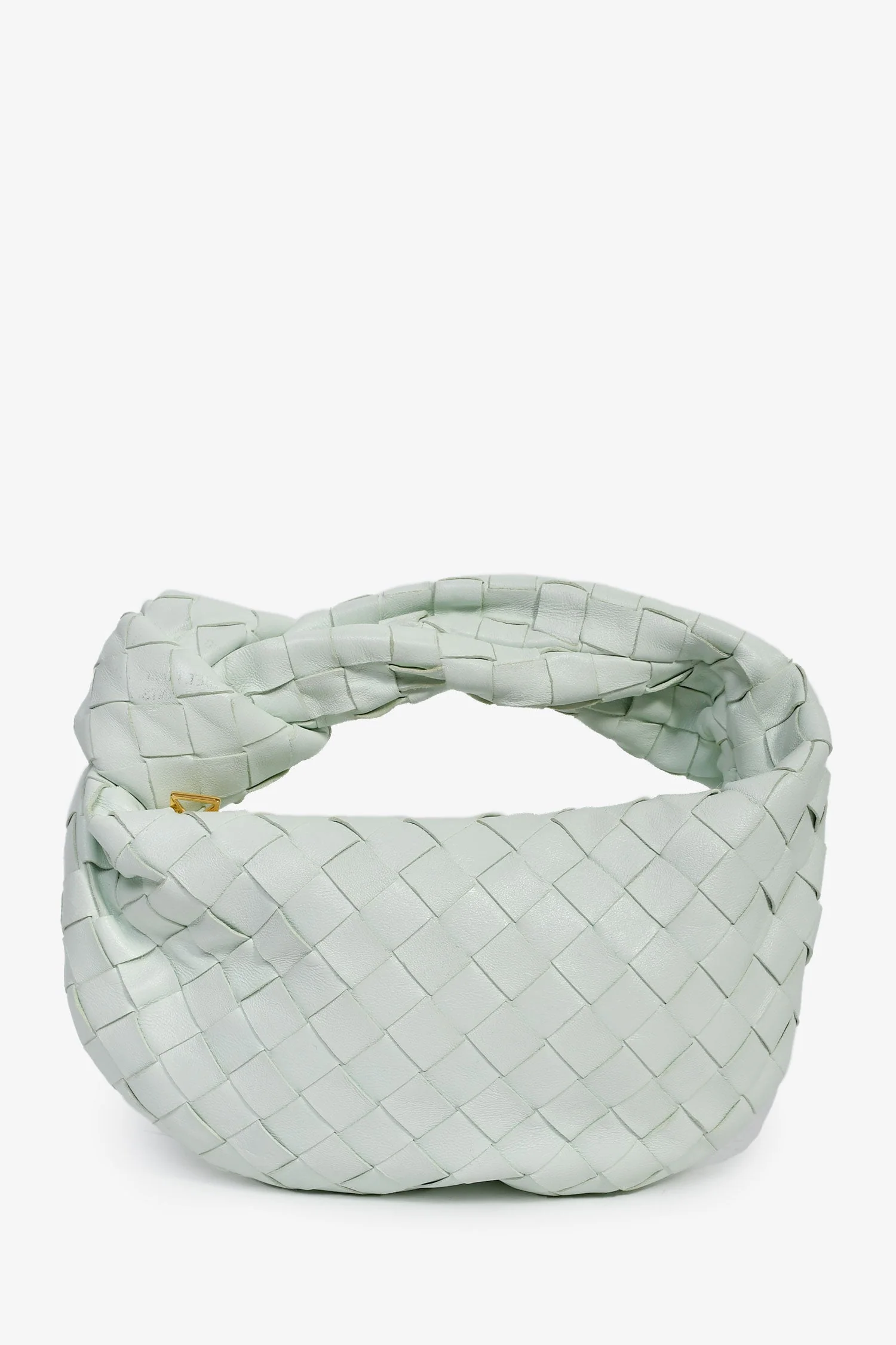 Bottega Veneta Mint Green Intrecciato Leather Mini Jodie Bag - Image 2