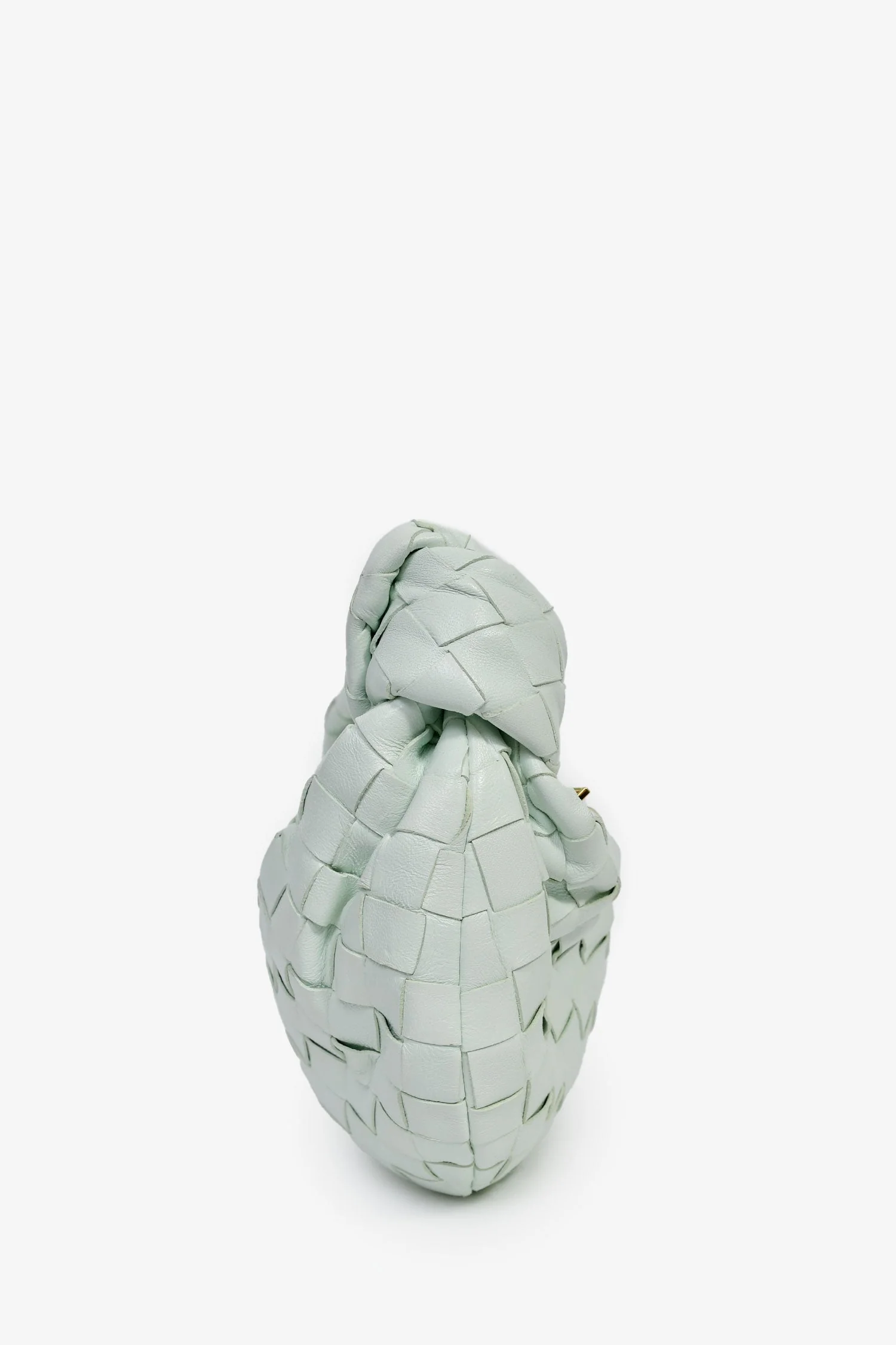 Bottega Veneta Mint Green Intrecciato Leather Mini Jodie Bag - Image 4