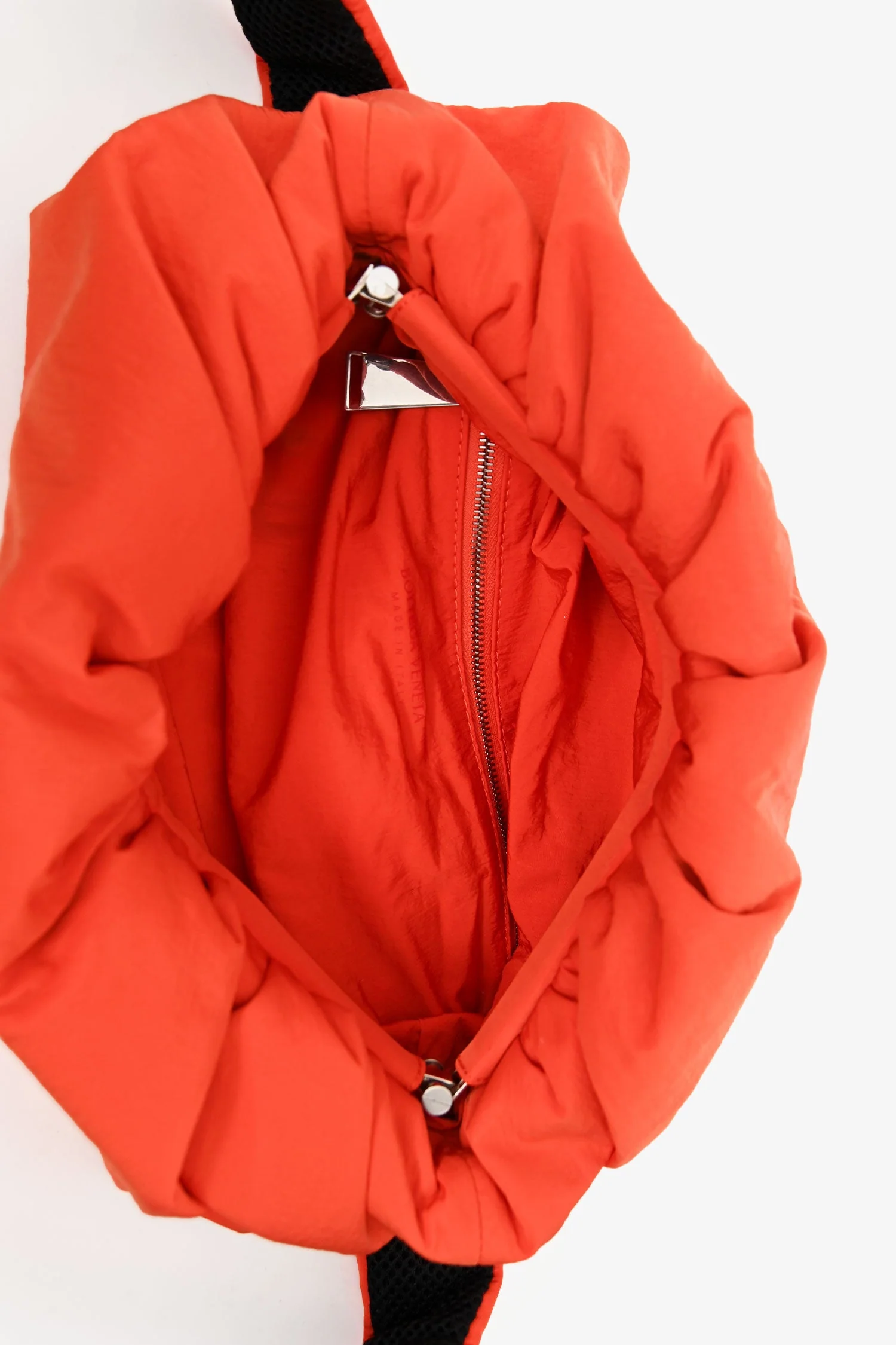 Bottega Veneta Orange Nylon The Pouch - Image 6