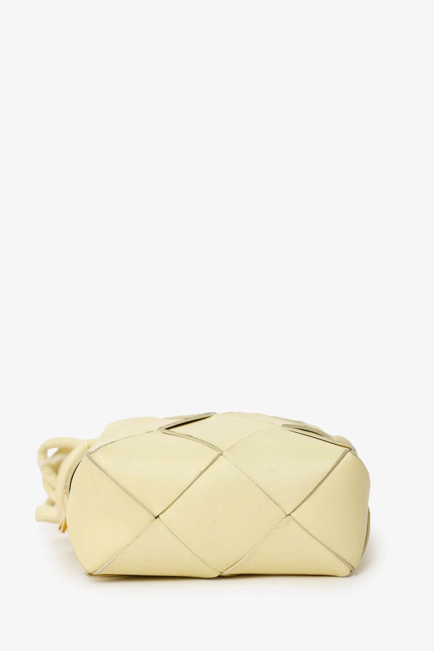 Bottega Veneta Pale Yellow Cassette Camera Crossbody - Image 5