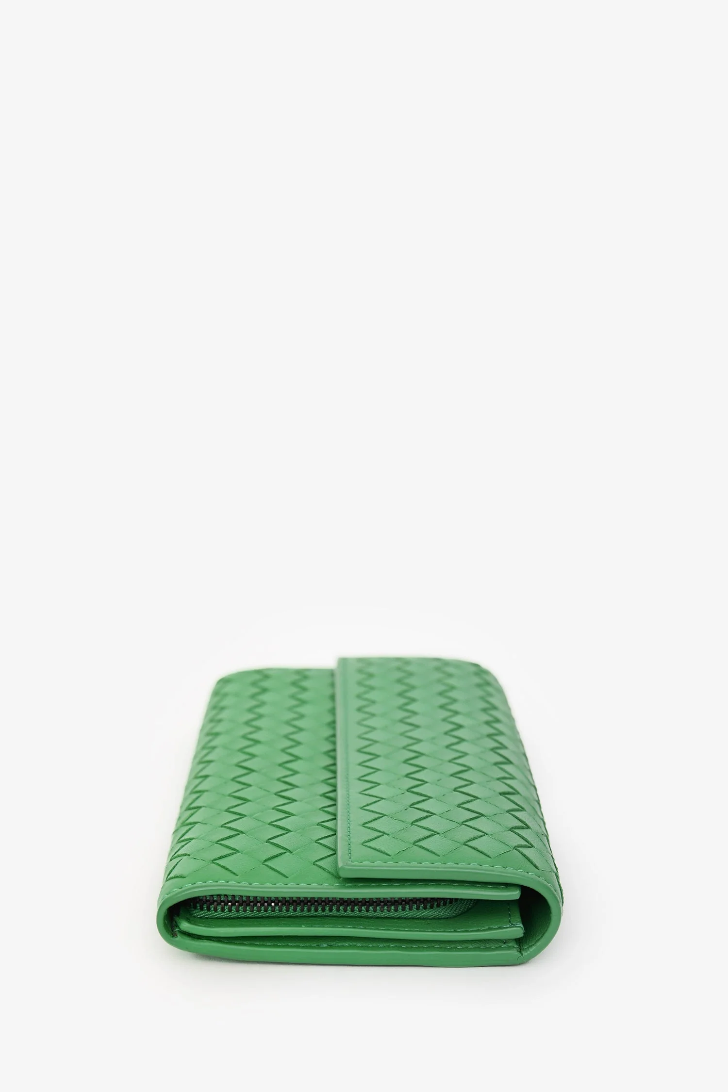 Bottega Veneta Parakeet Intrecciato Leather Full Zip Long Wallet - Image 3