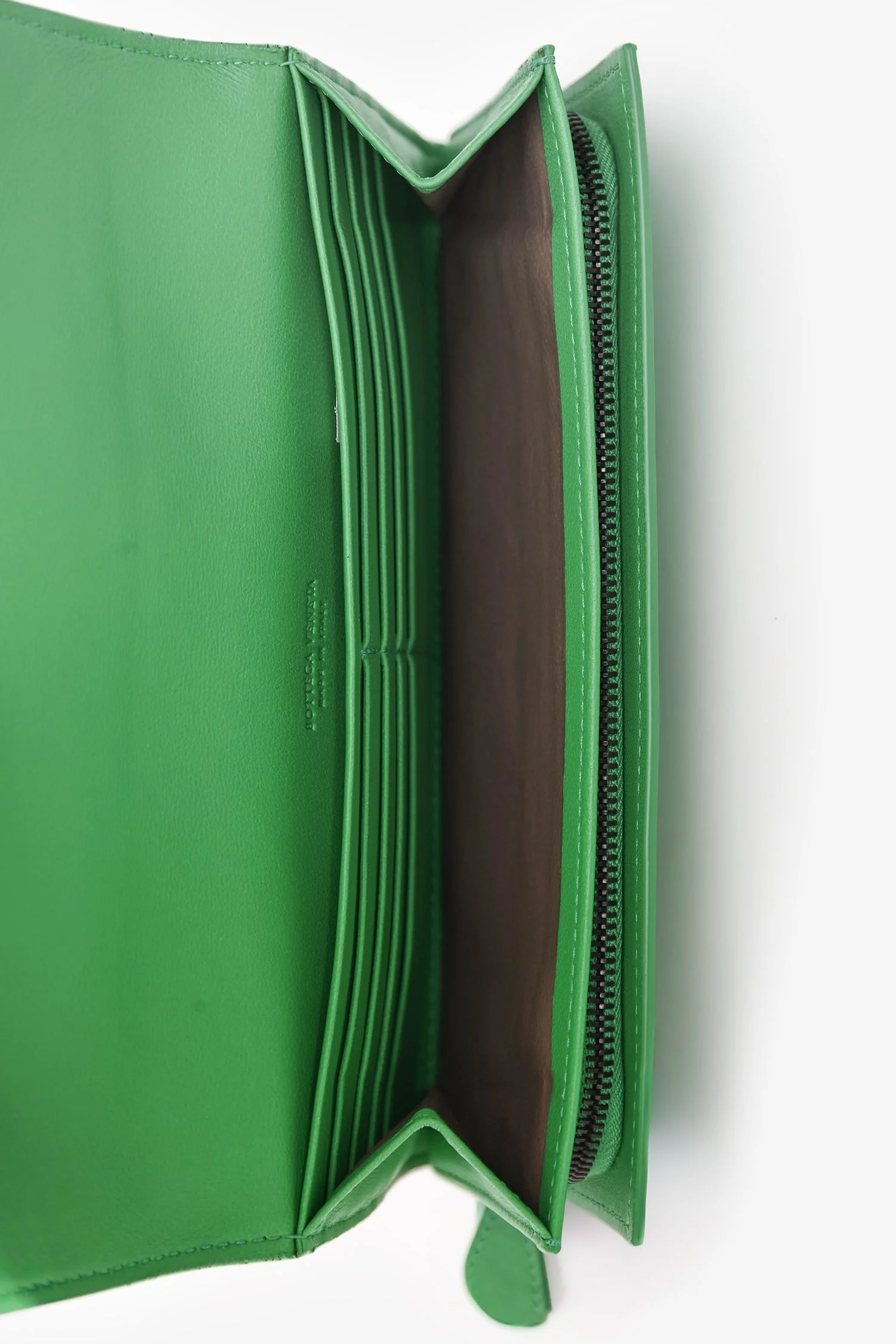 Bottega Veneta Parakeet Intrecciato Leather Full Zip Long Wallet - Image 6