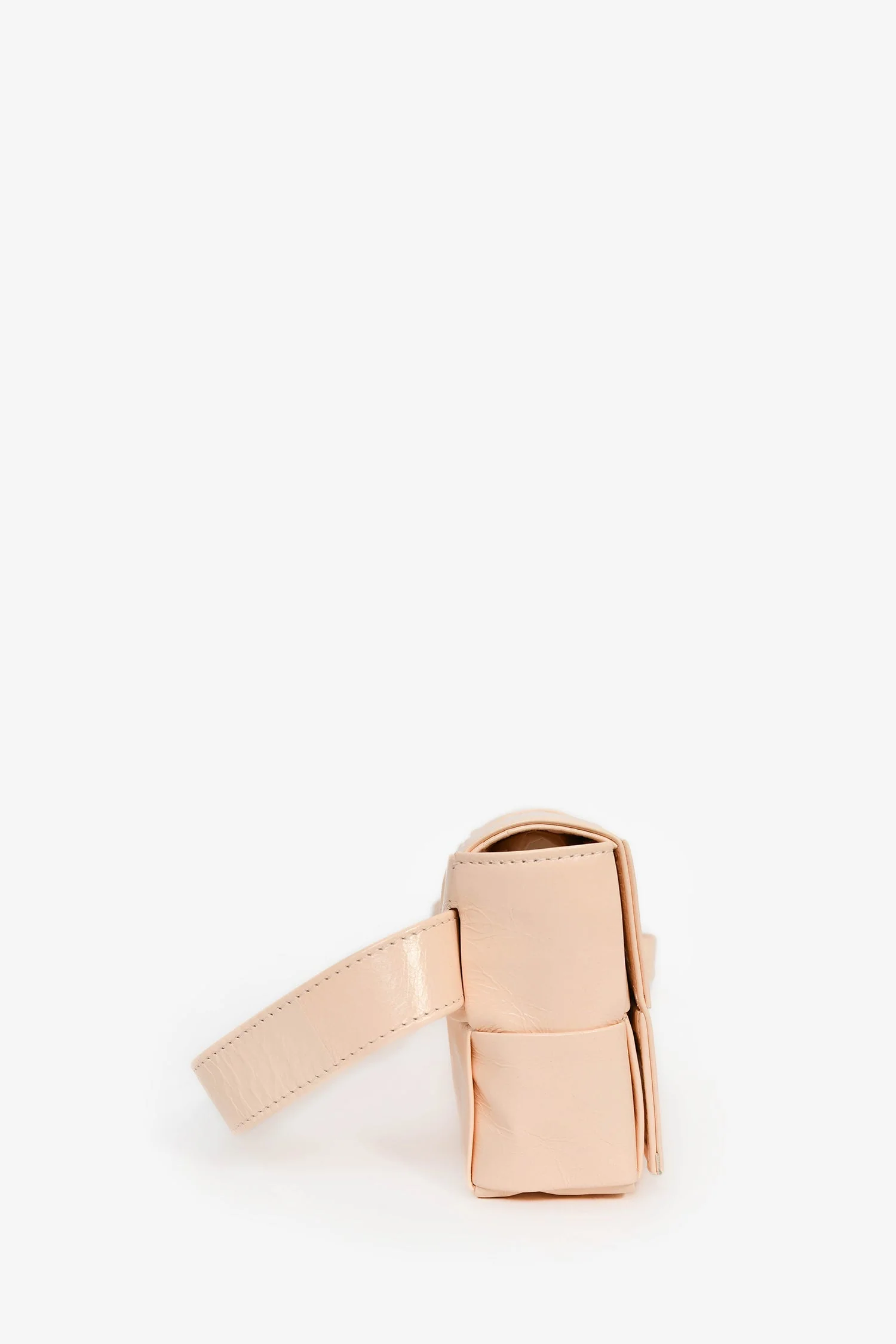 Bottega Veneta Pink Leather Intrecciato Belt Bag - Image 3