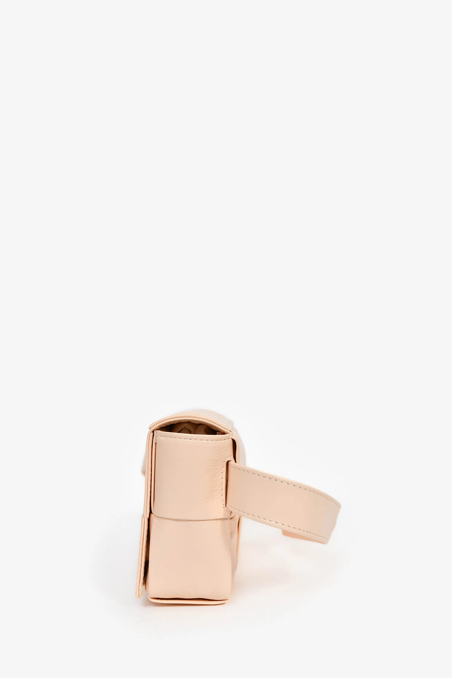 Bottega Veneta Pink Leather Intrecciato Belt Bag - Image 4