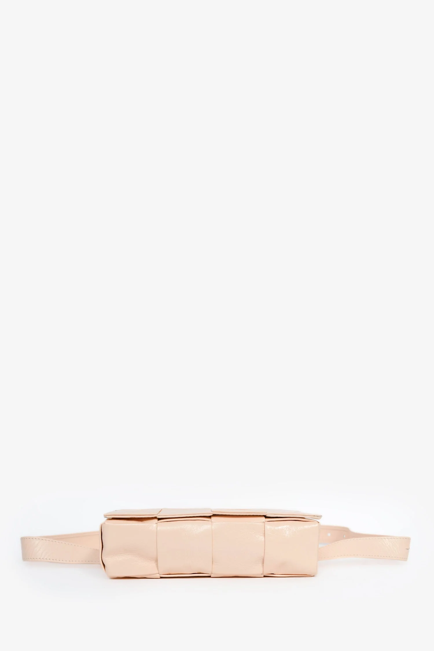 Bottega Veneta Pink Leather Intrecciato Belt Bag - Image 5