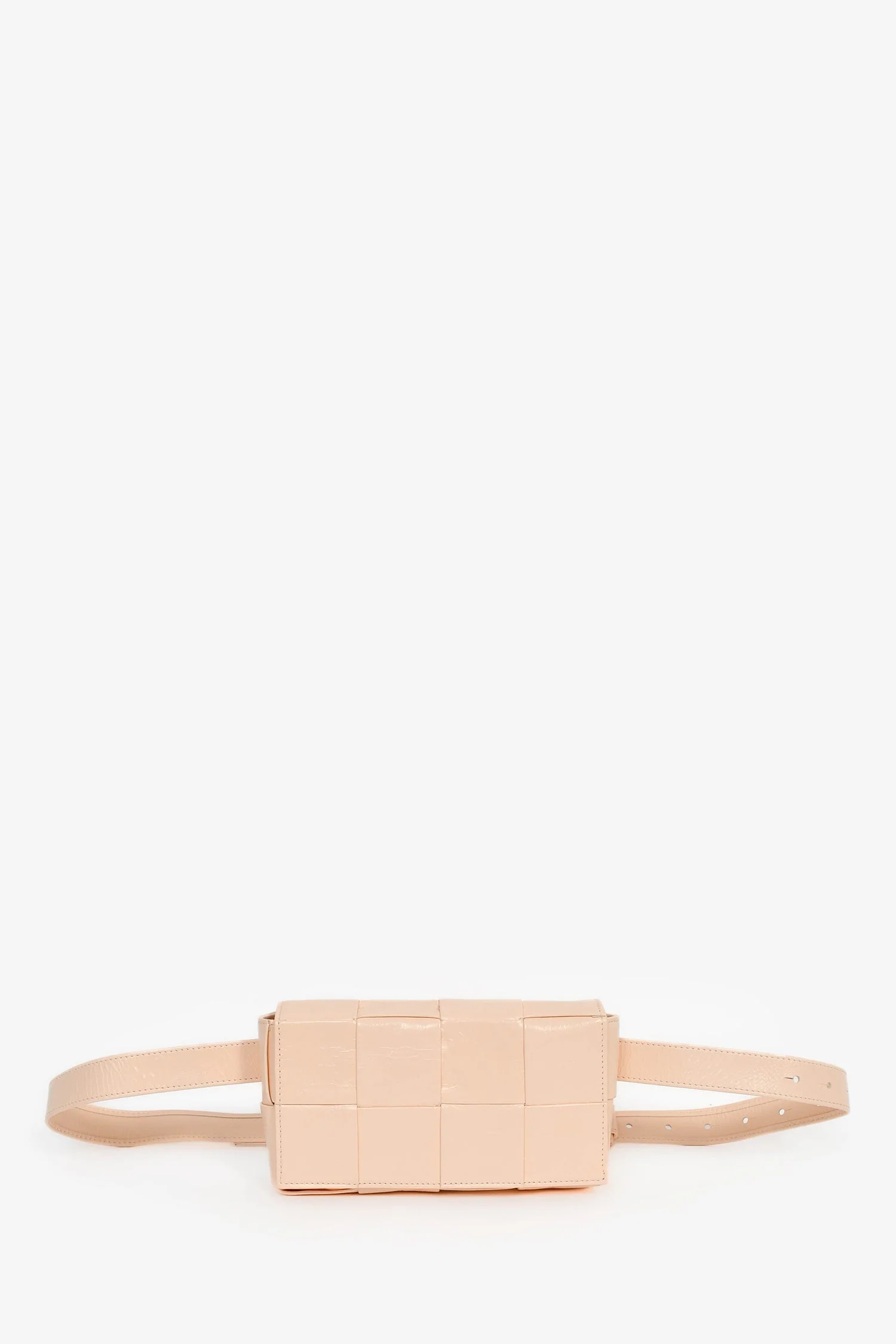 Bottega Veneta Pink Leather Intrecciato Belt Bag - Image 7