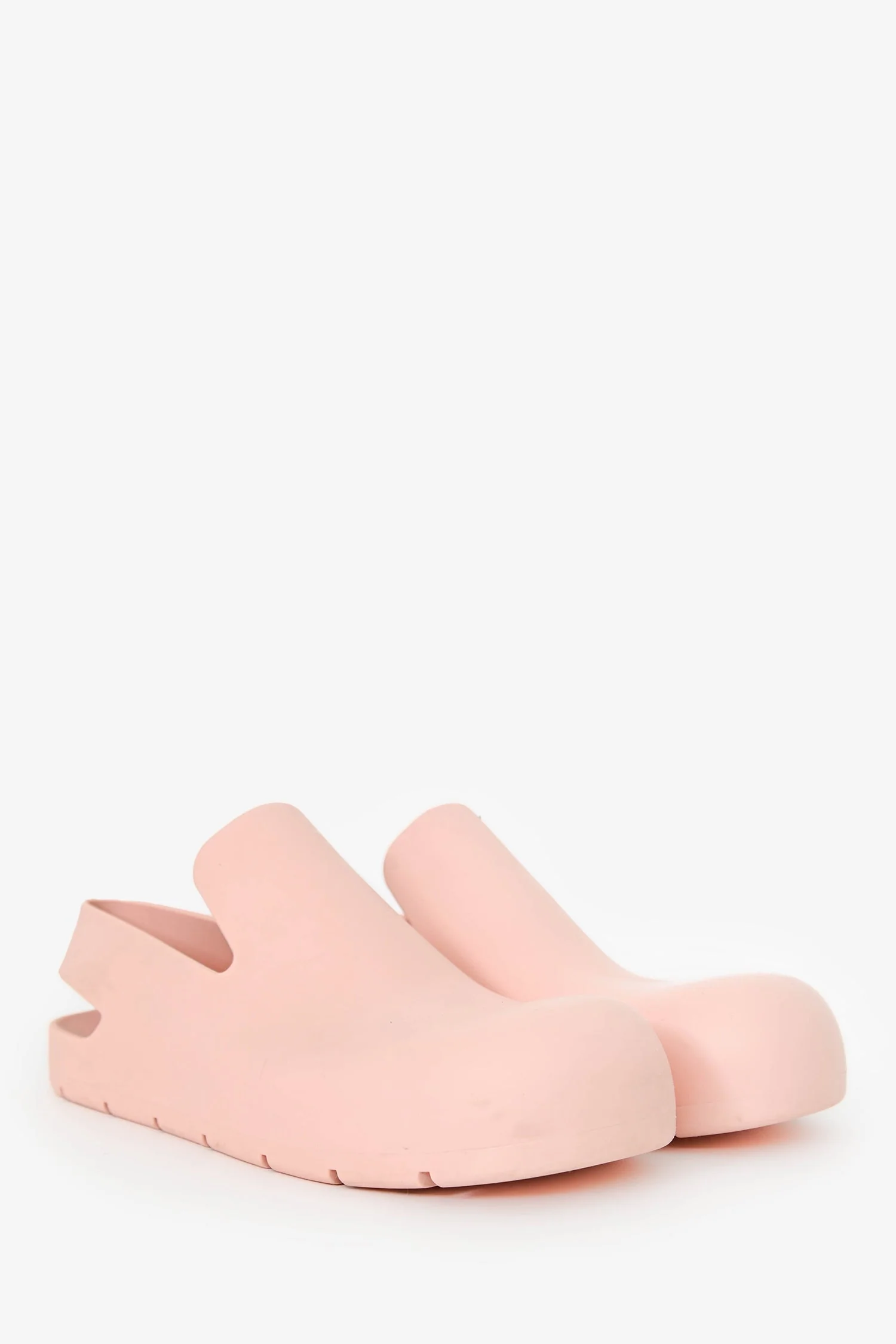 Bottega Veneta Pink Rubber Puddle Slingback Mules Size 40 Mens - Image 2