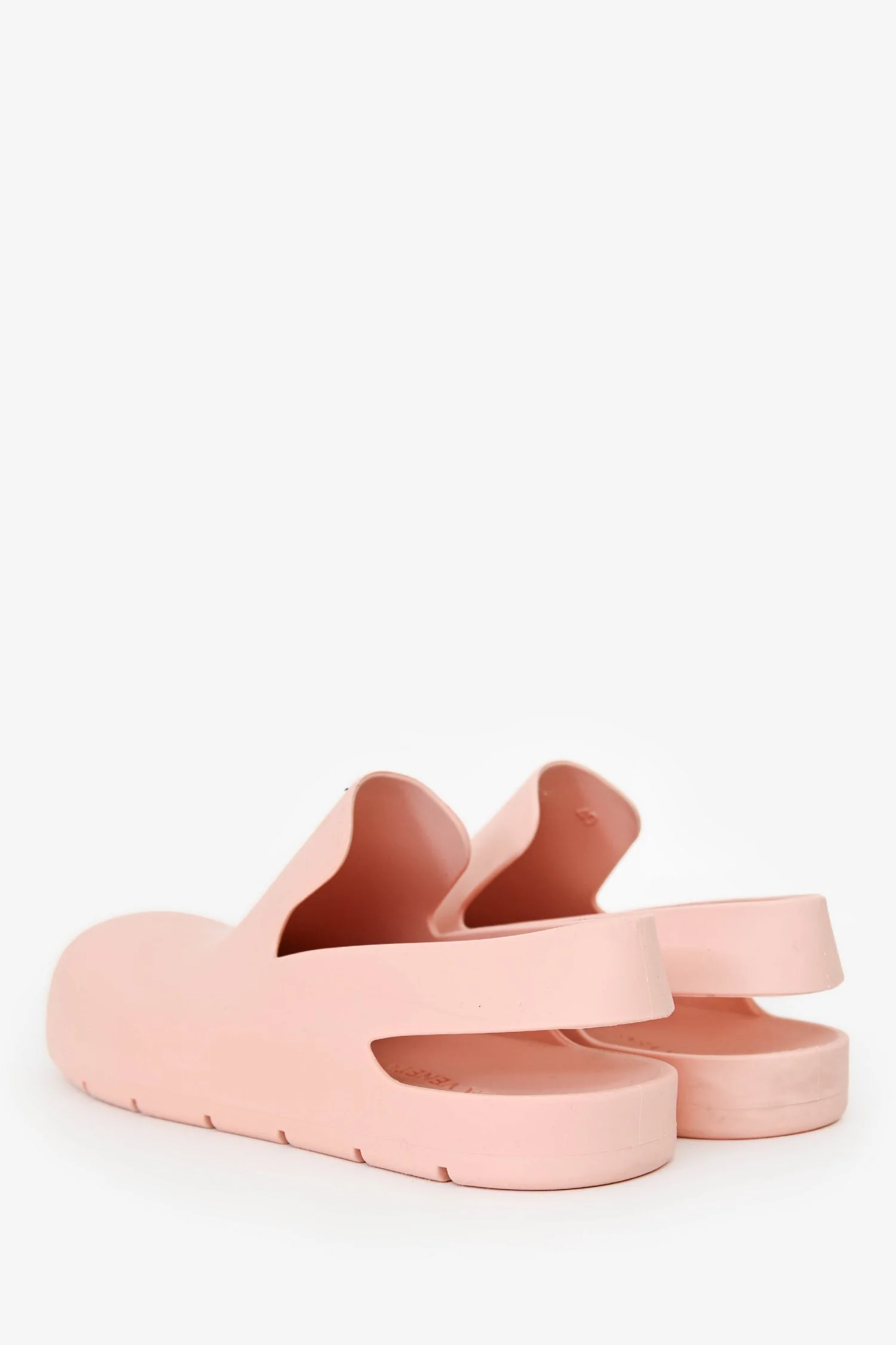 Bottega Veneta Pink Rubber Puddle Slingback Mules Size 40 Mens - Image 5