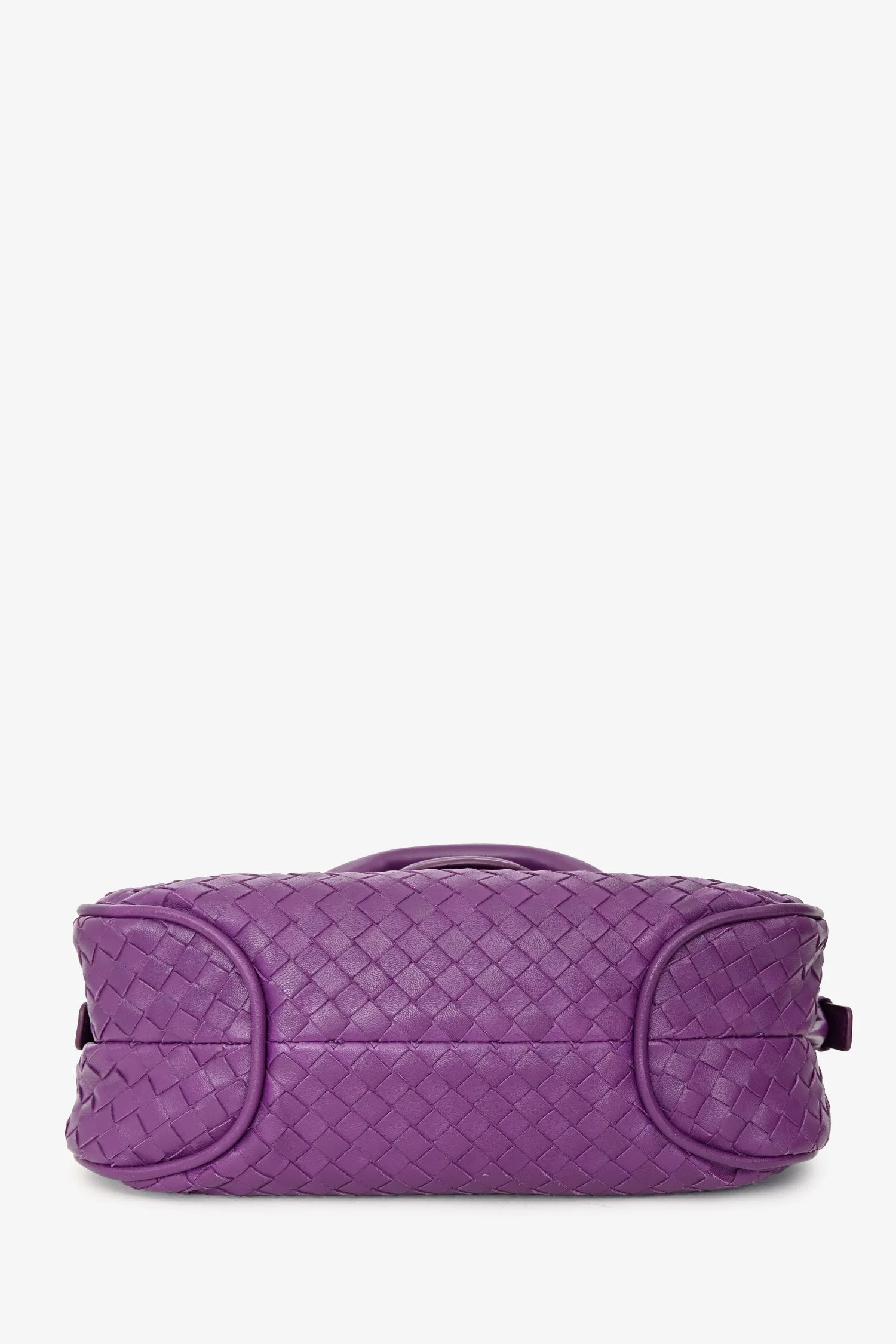 Bottega Veneta Purple Intrecciato Leather 'Rialto' Bag - Image 5