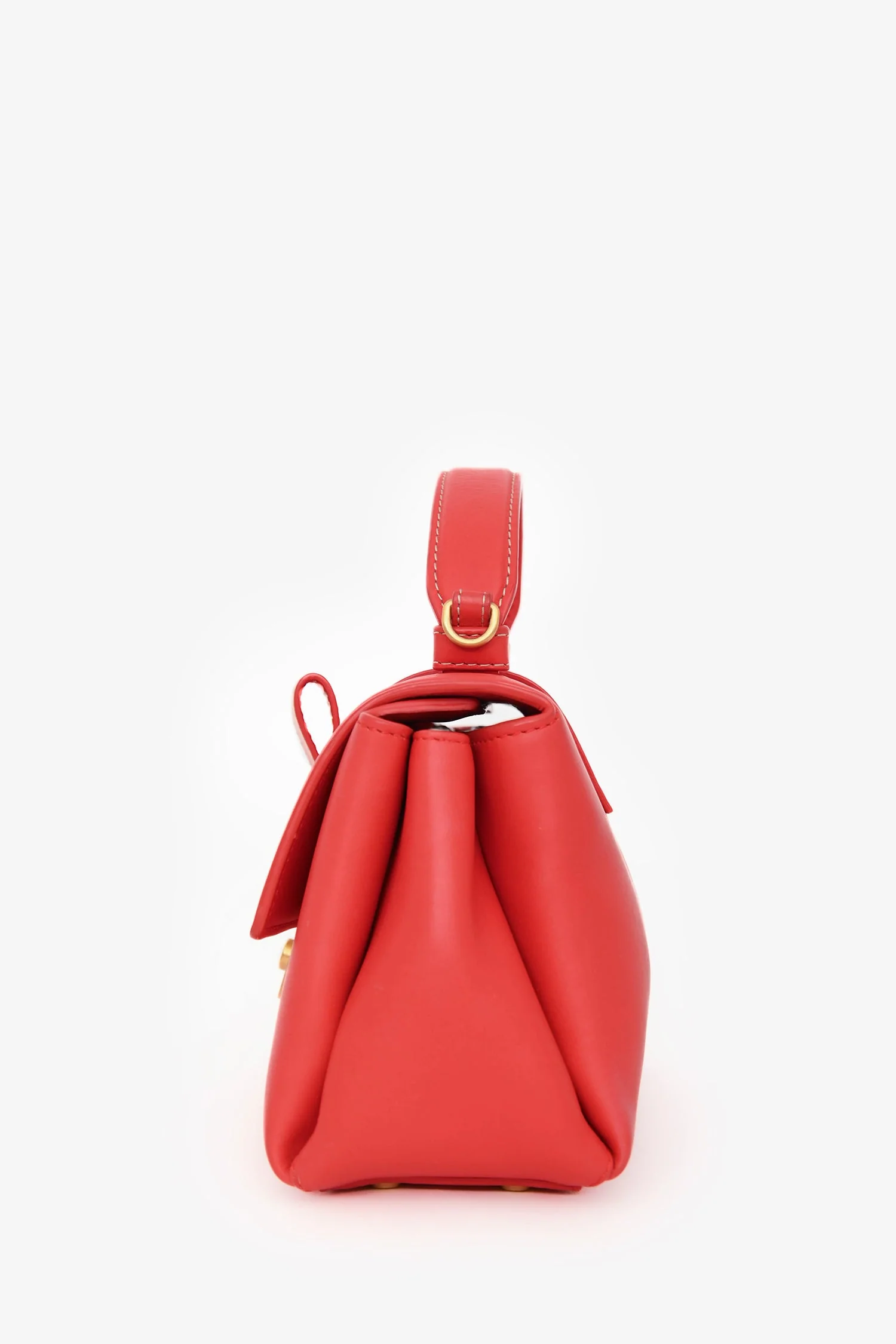 Bottega Veneta Red Intrecciato Leather Piazza Top Handle Bag with Strap - Image 4