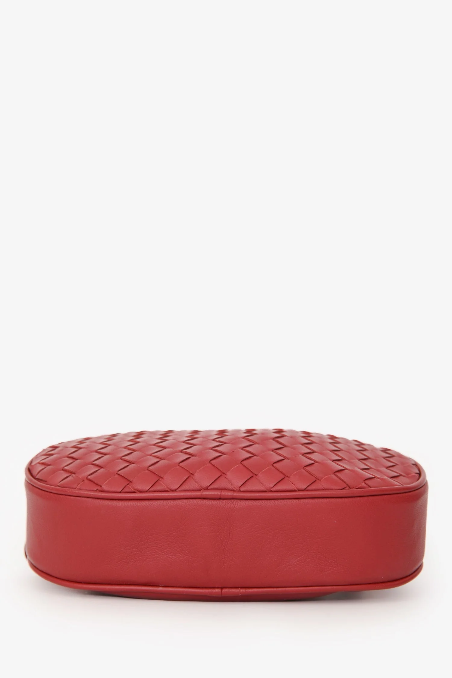 Bottega Veneta Red Leather Intrecciato Belt Bag - Image 5