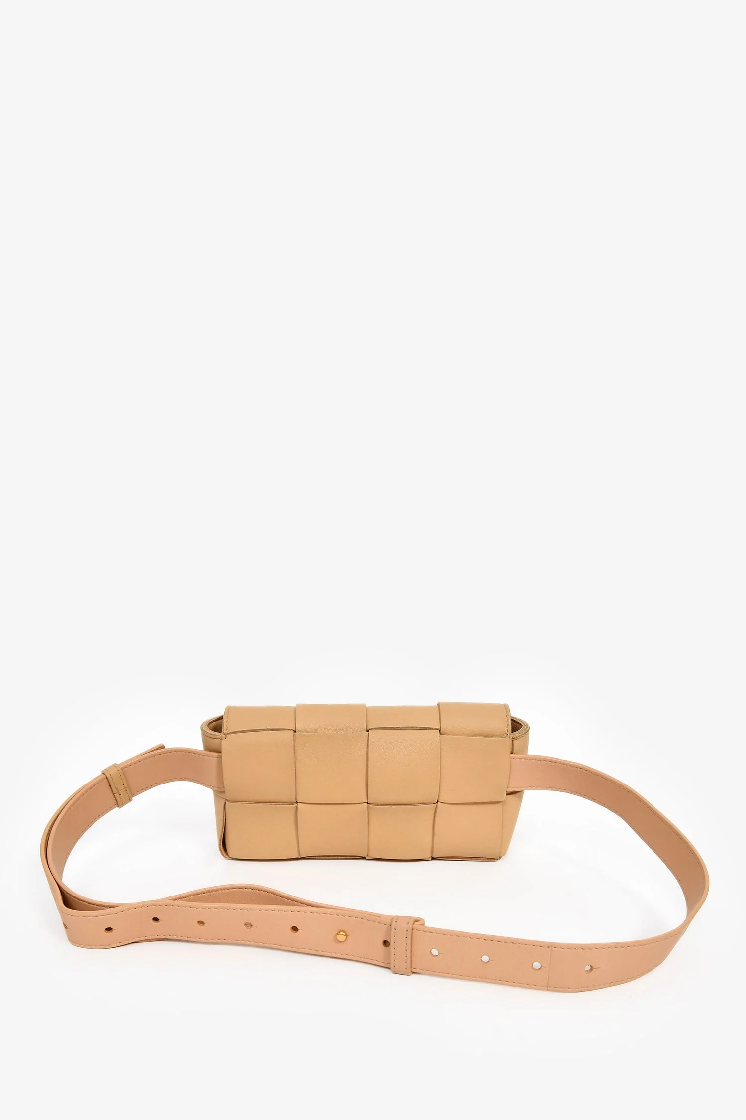Bottega Veneta Tan Leather Small Cassette Belt Bag - Image 2