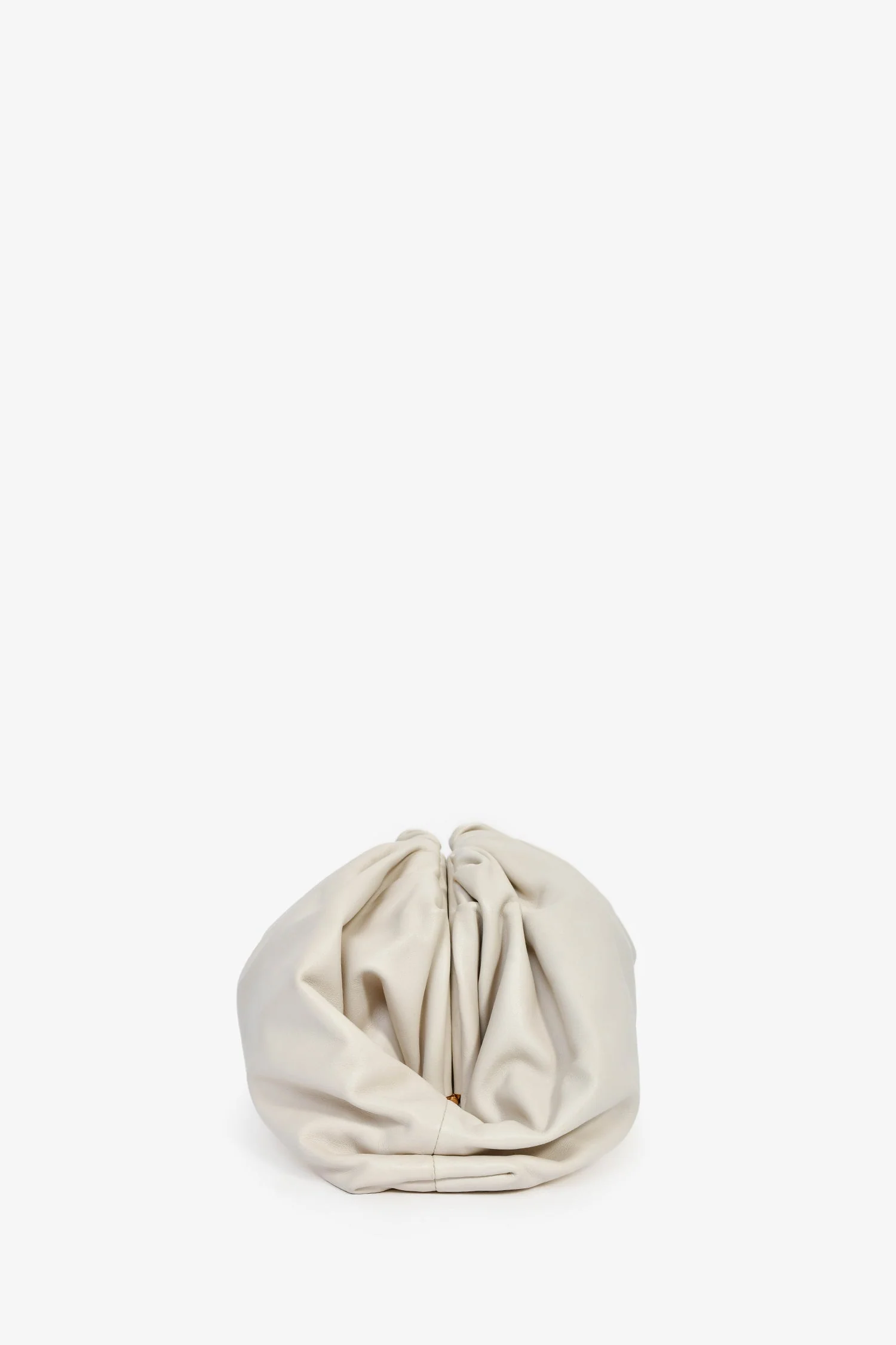 Bottega Veneta White Ecru Leather Large Classic Pouch - Image 3