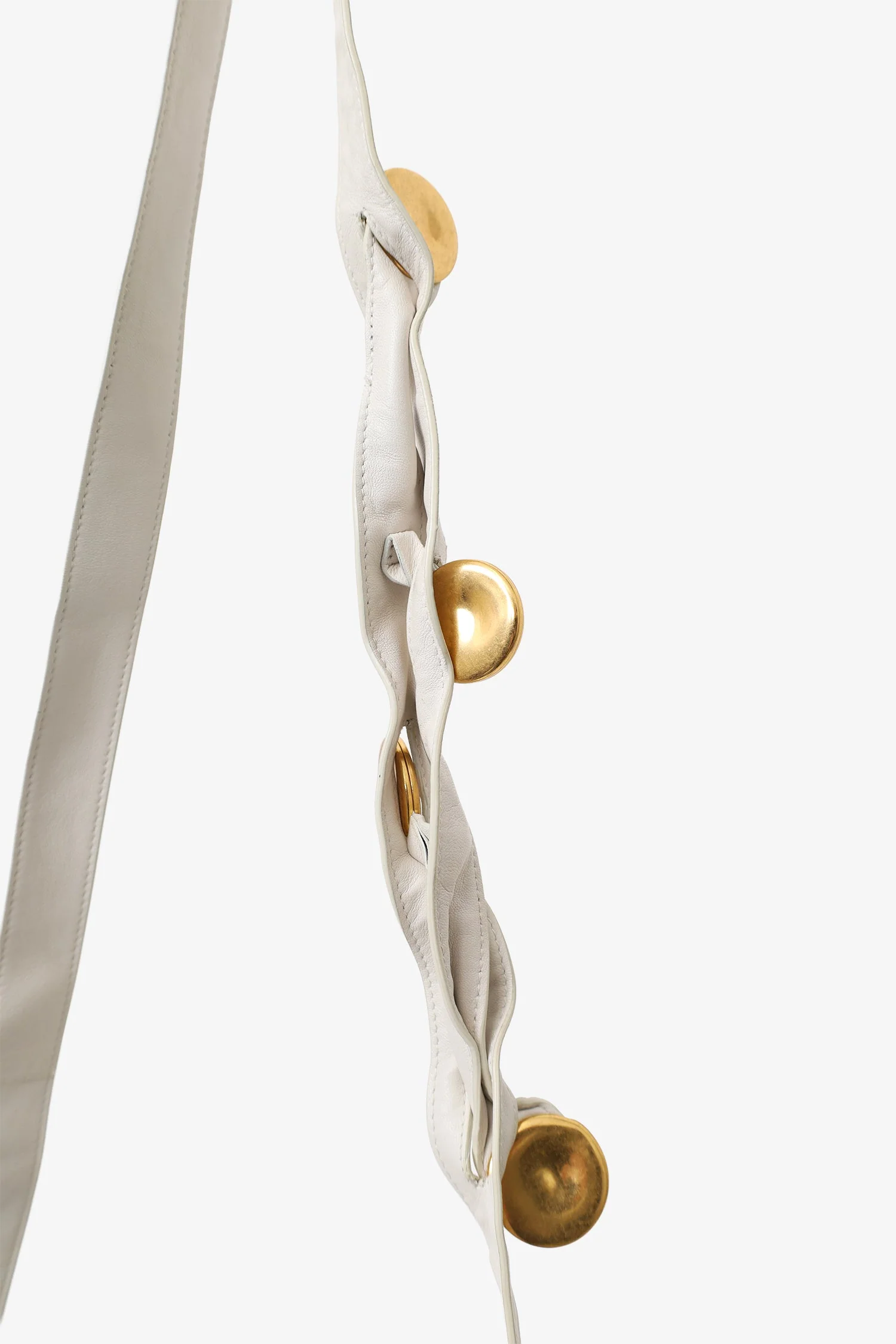 Bottega Veneta White Intrecciato Leather Fold Bag - Image 7
