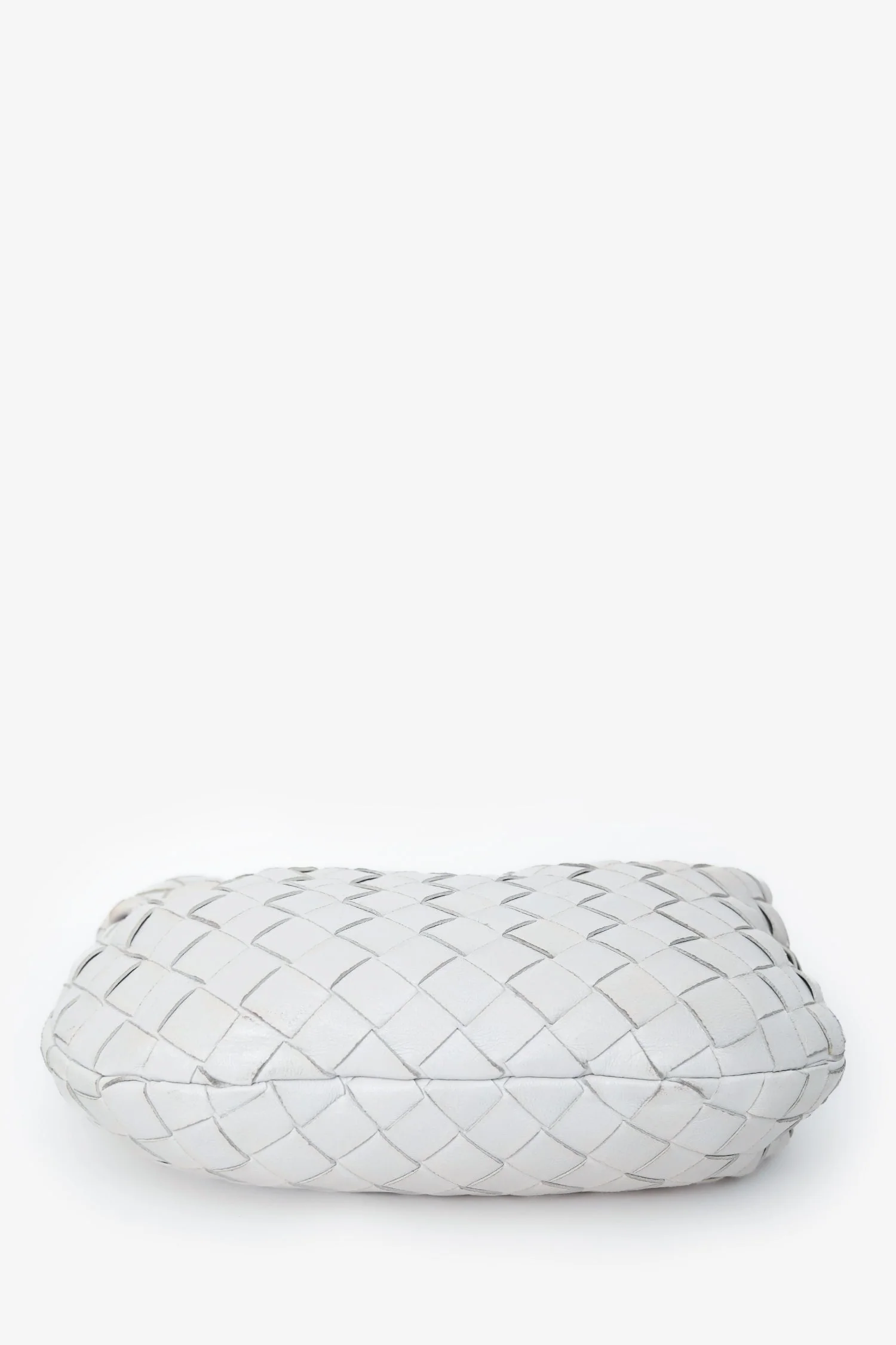 Bottega Veneta White Intrecciato Leather Mini Jodie Bag - Image 5