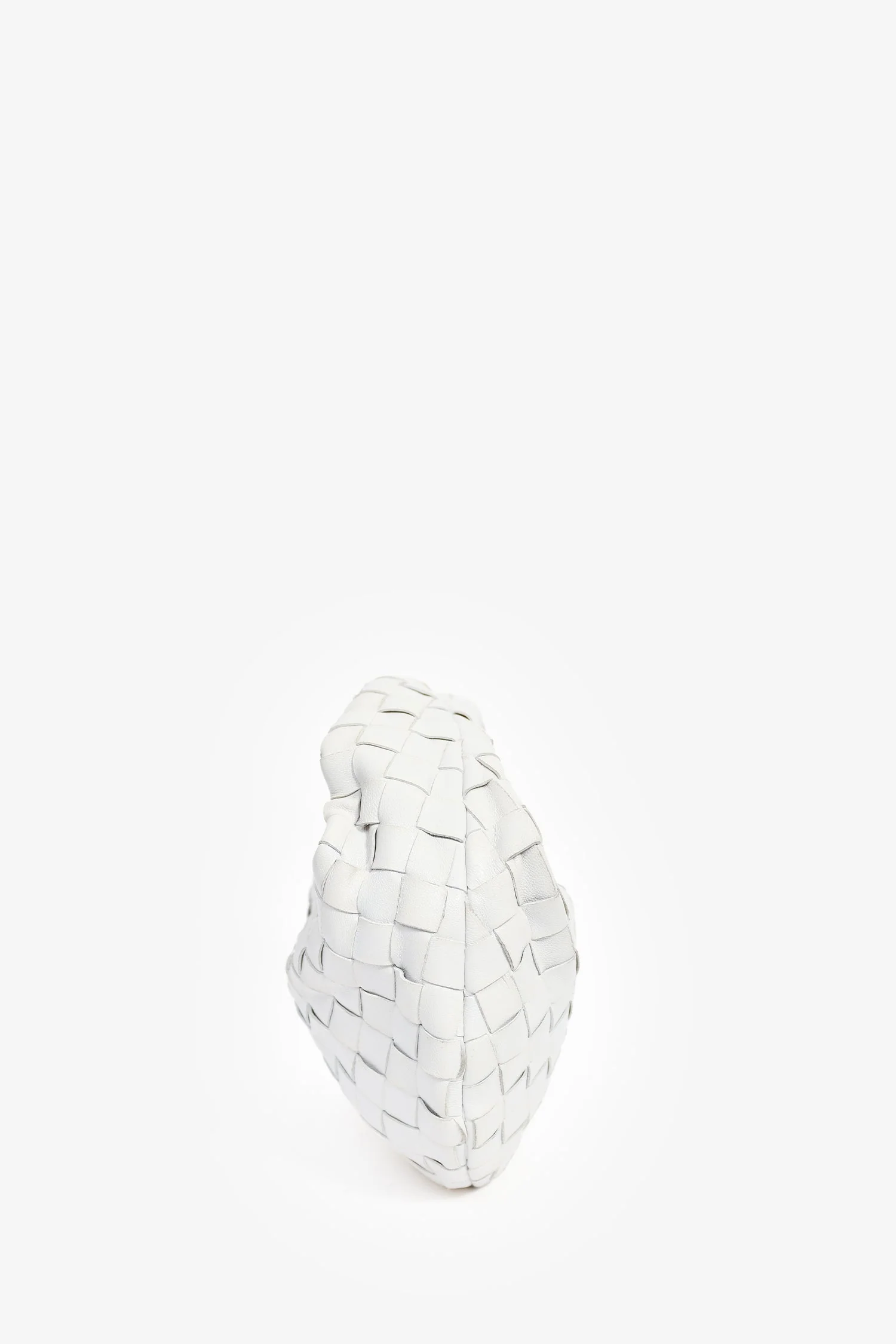 Bottega Veneta White Intrecciato Mini Jodie Bag - Image 3