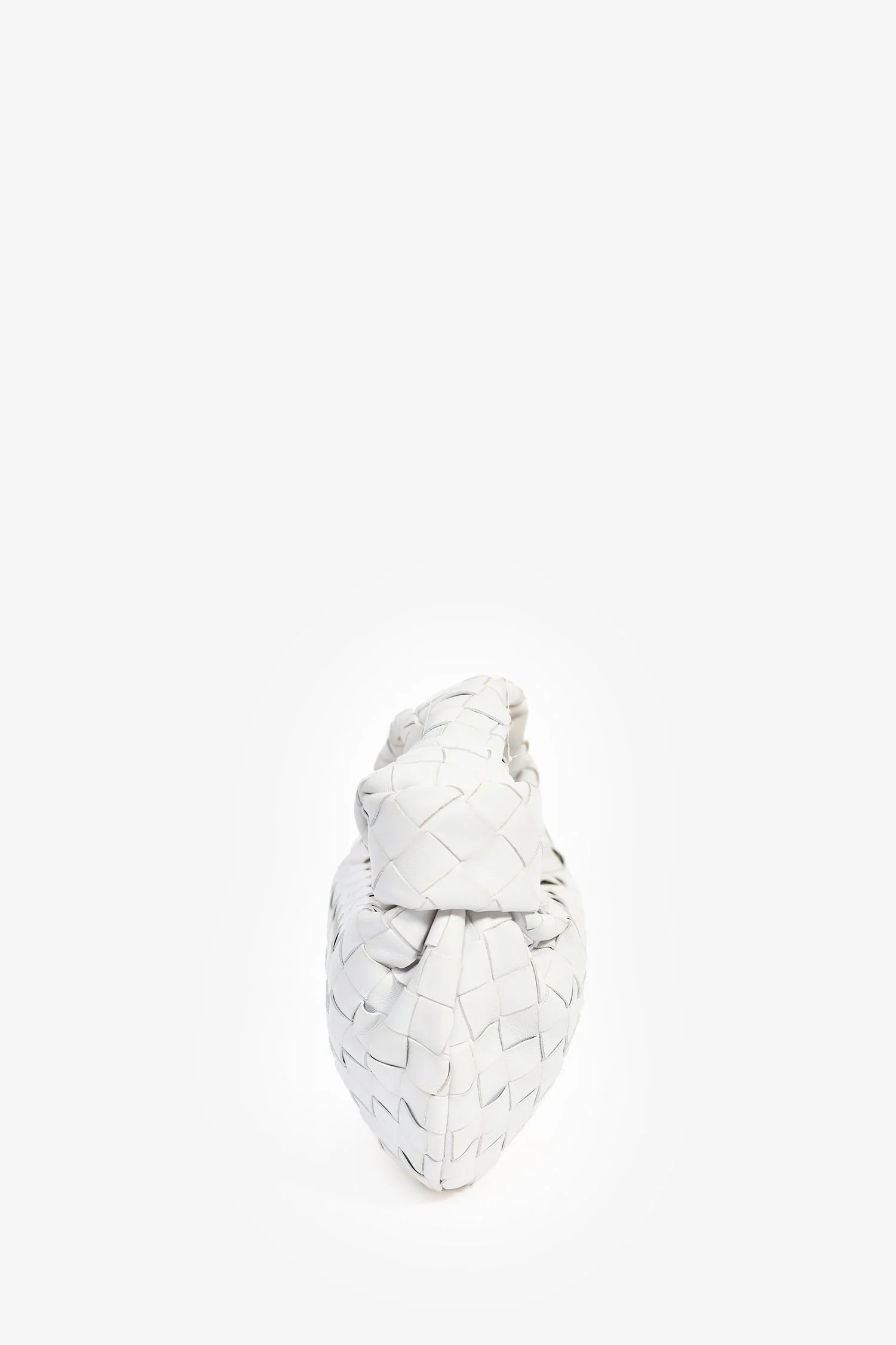 Bottega Veneta White Intrecciato Mini Jodie Bag - Image 4