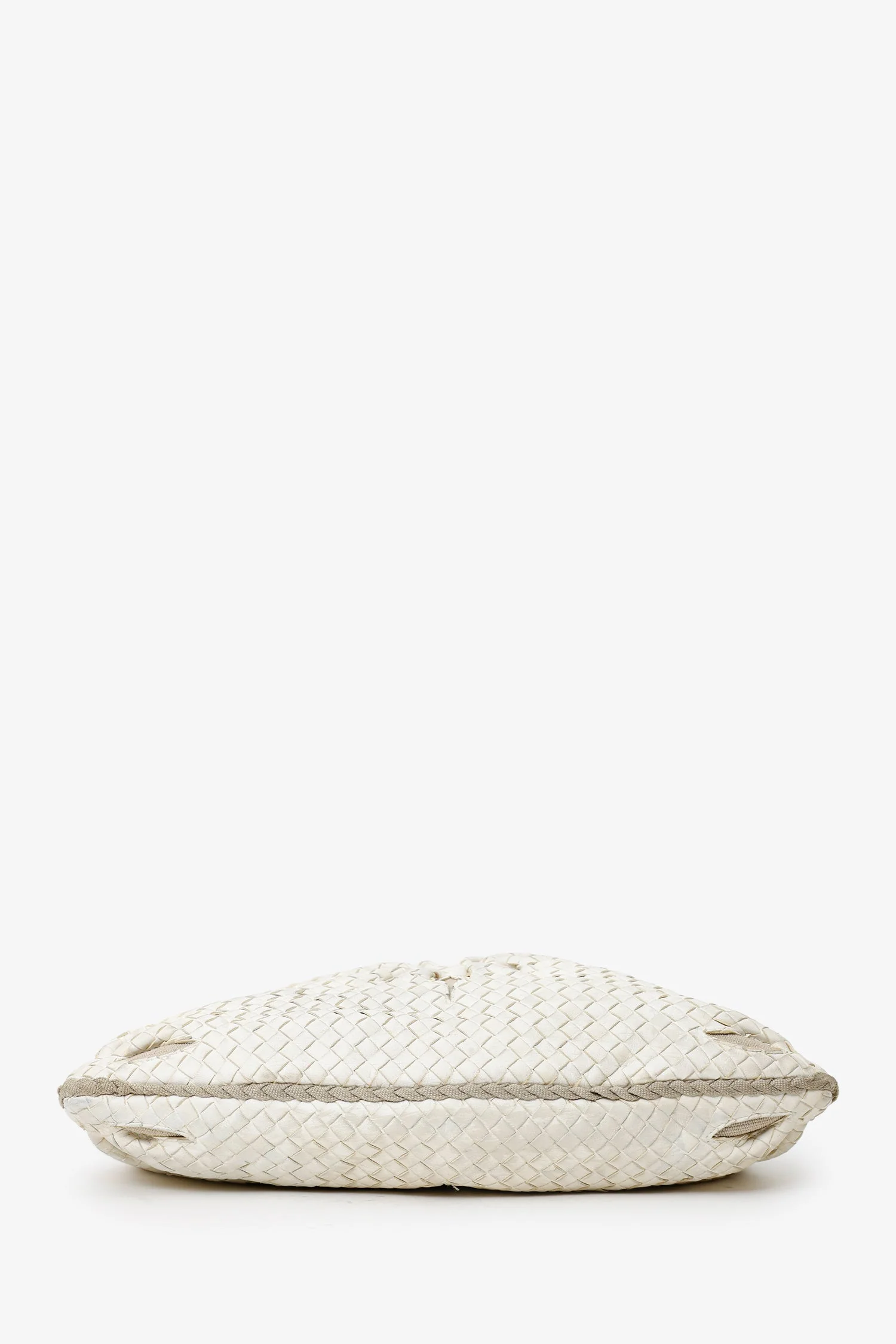 Bottega Veneta White Nappa Intrecciato Flower Large Hobo - Image 5