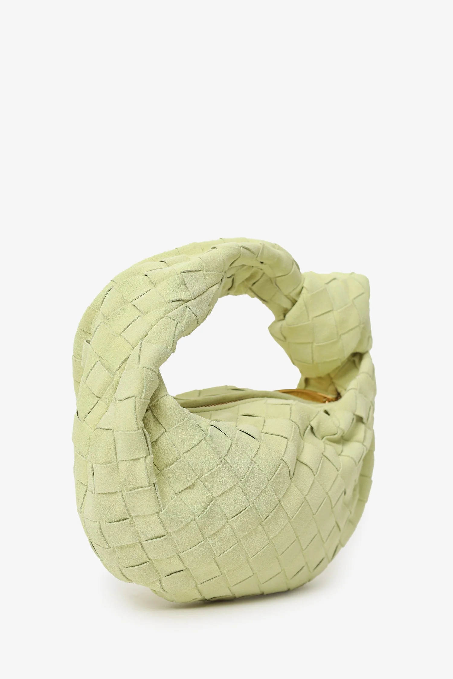 Bottega Veneta Yellow Intrecciato Suede Leather Mini Jodie - Image 2