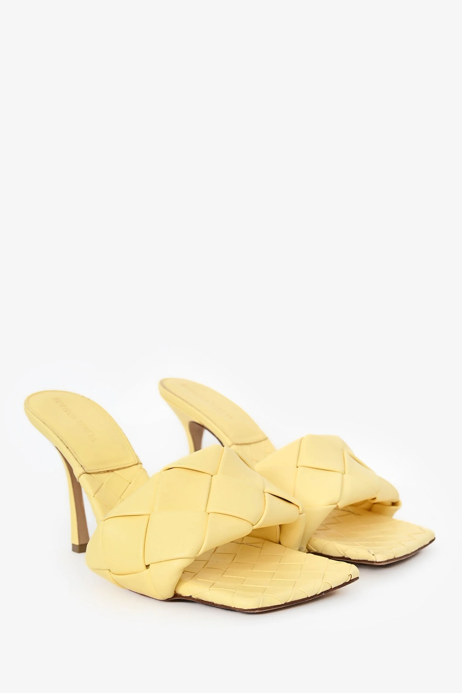 Bottega Veneta Yellow Lido Mules Size 40 - Image 2