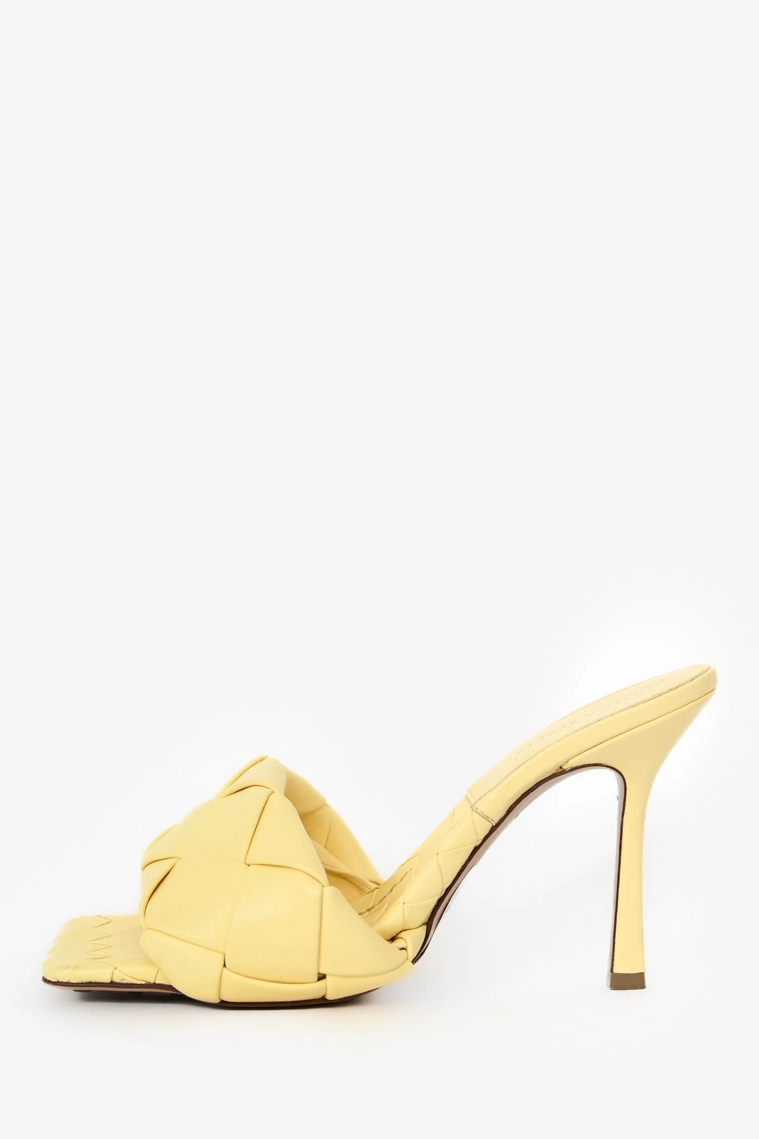 Bottega Veneta Yellow Lido Mules Size 40 - Image 4