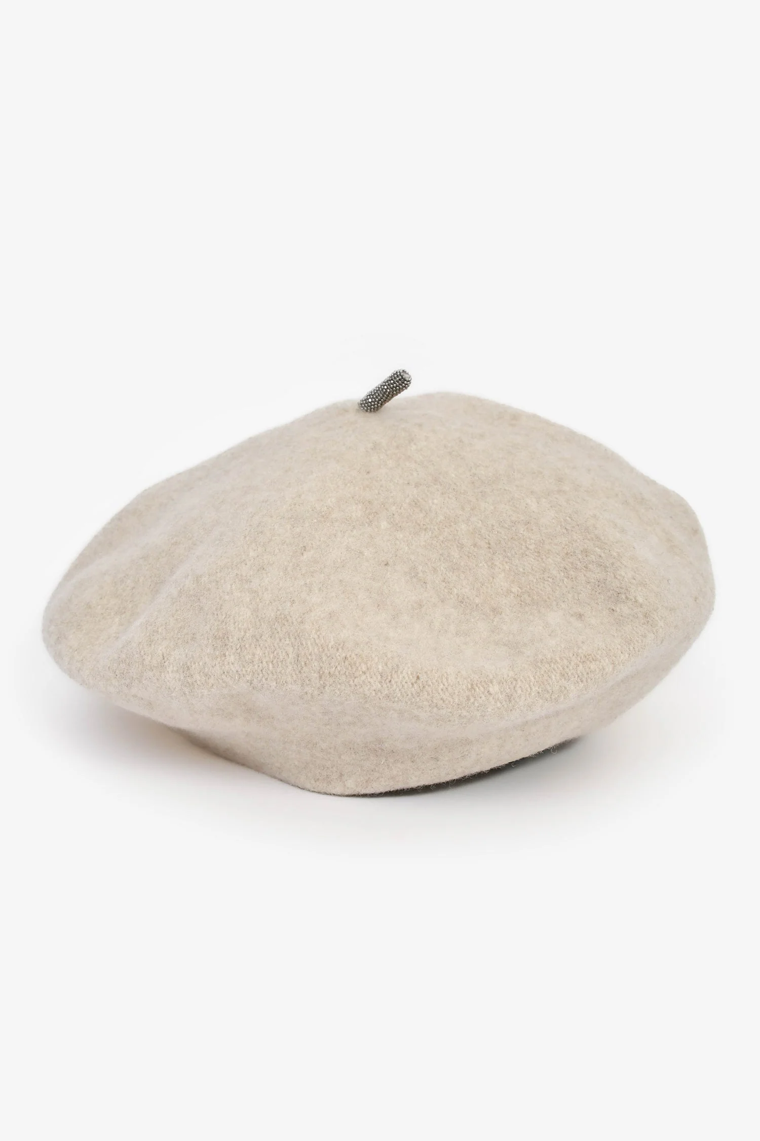 Brunello Cucinelli Beige Wool Beret
