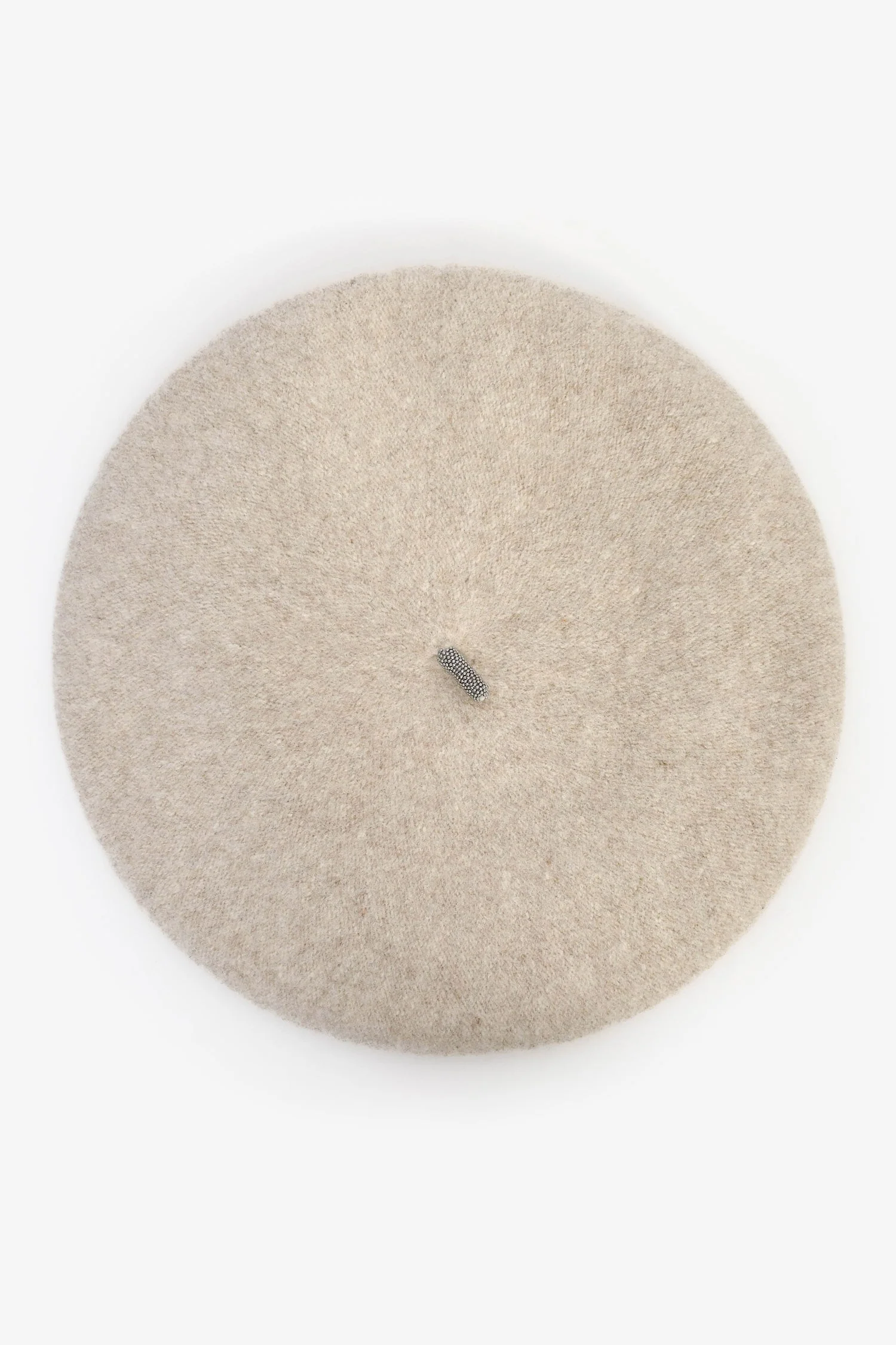 Brunello Cucinelli Beige Wool Beret - Image 3