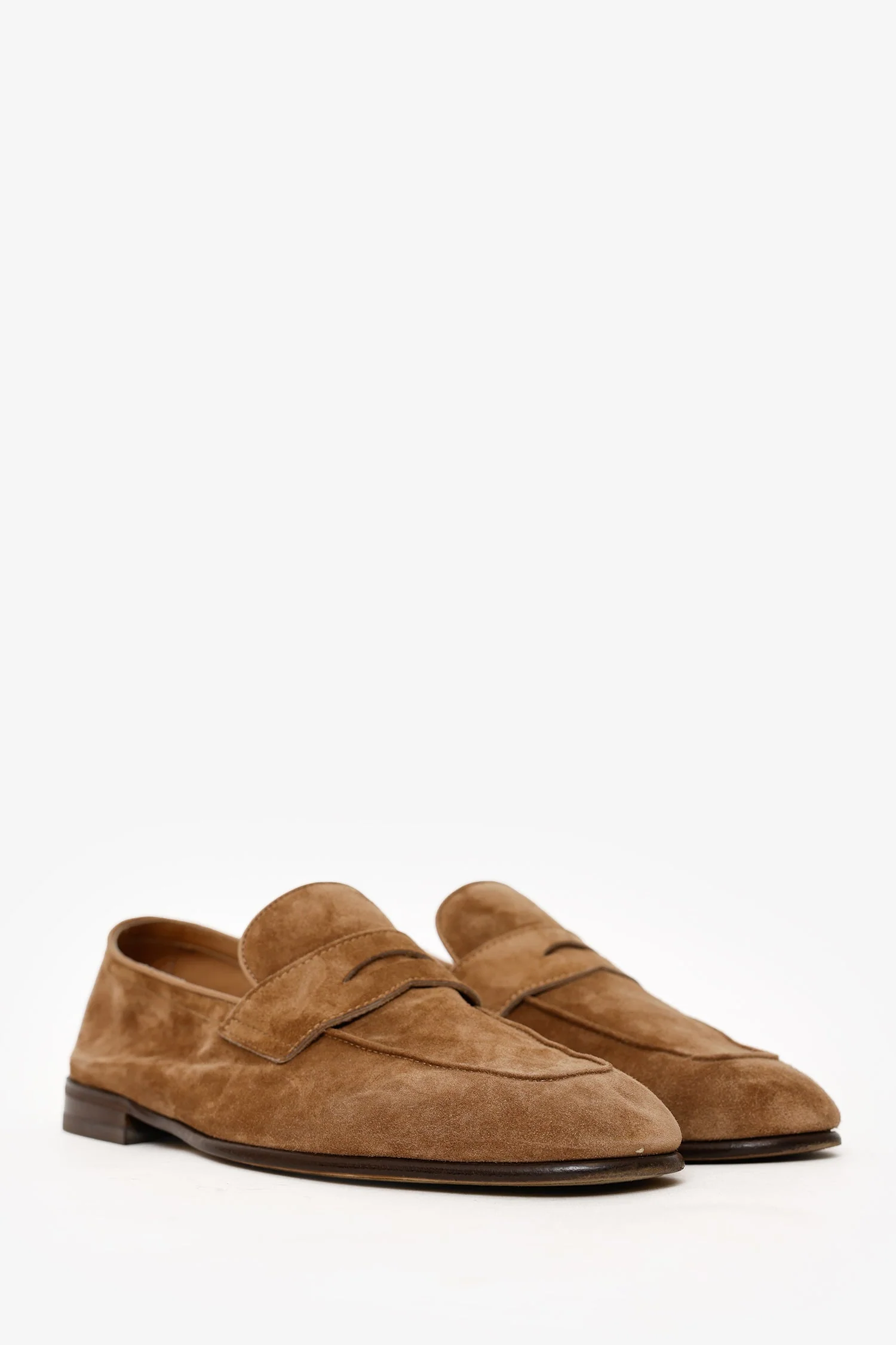 Brunello Cucinelli Brown Suede Loafers Size 41 Mens - Image 2
