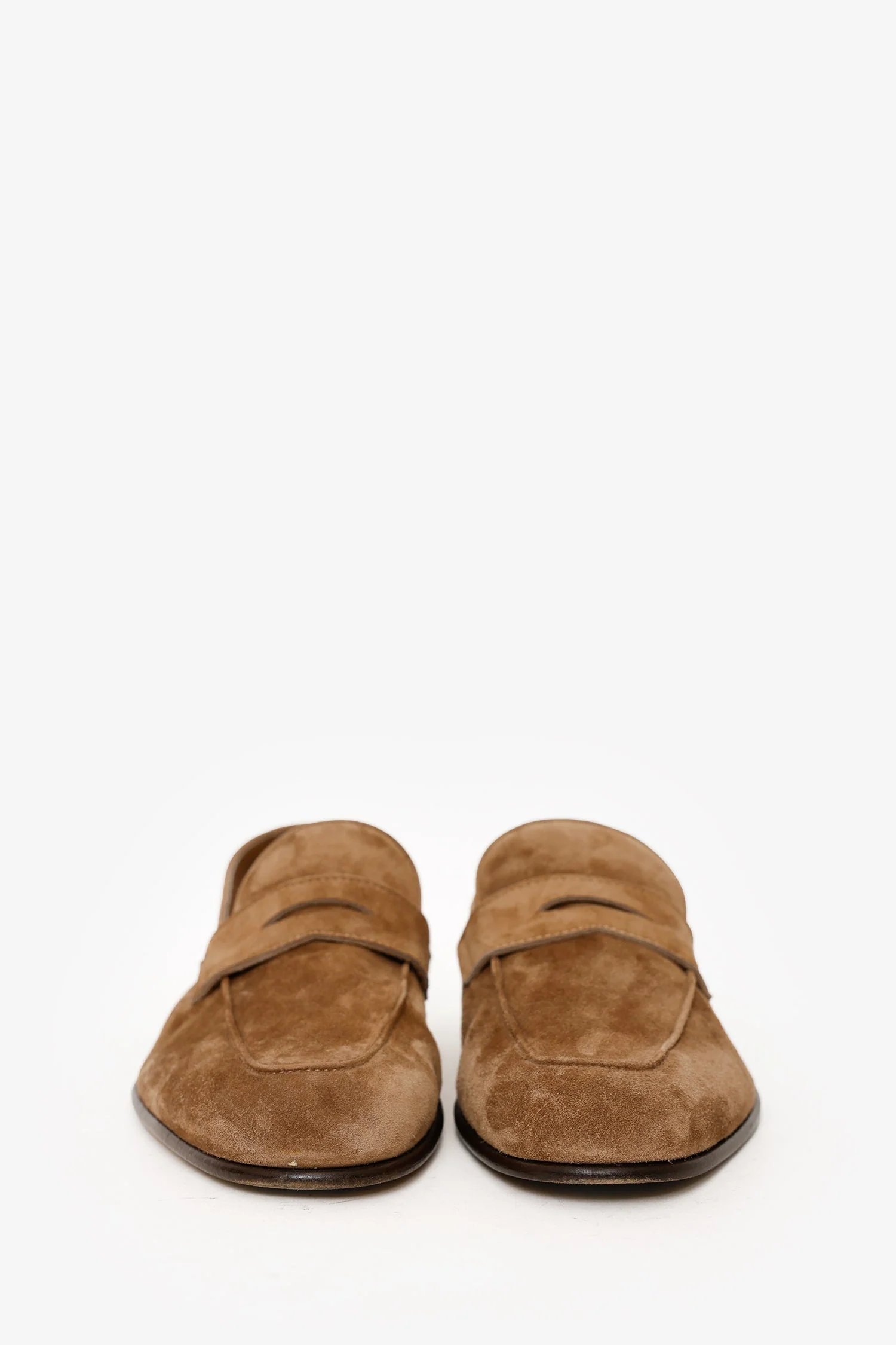 Brunello Cucinelli Brown Suede Loafers Size 41 Mens - Image 3
