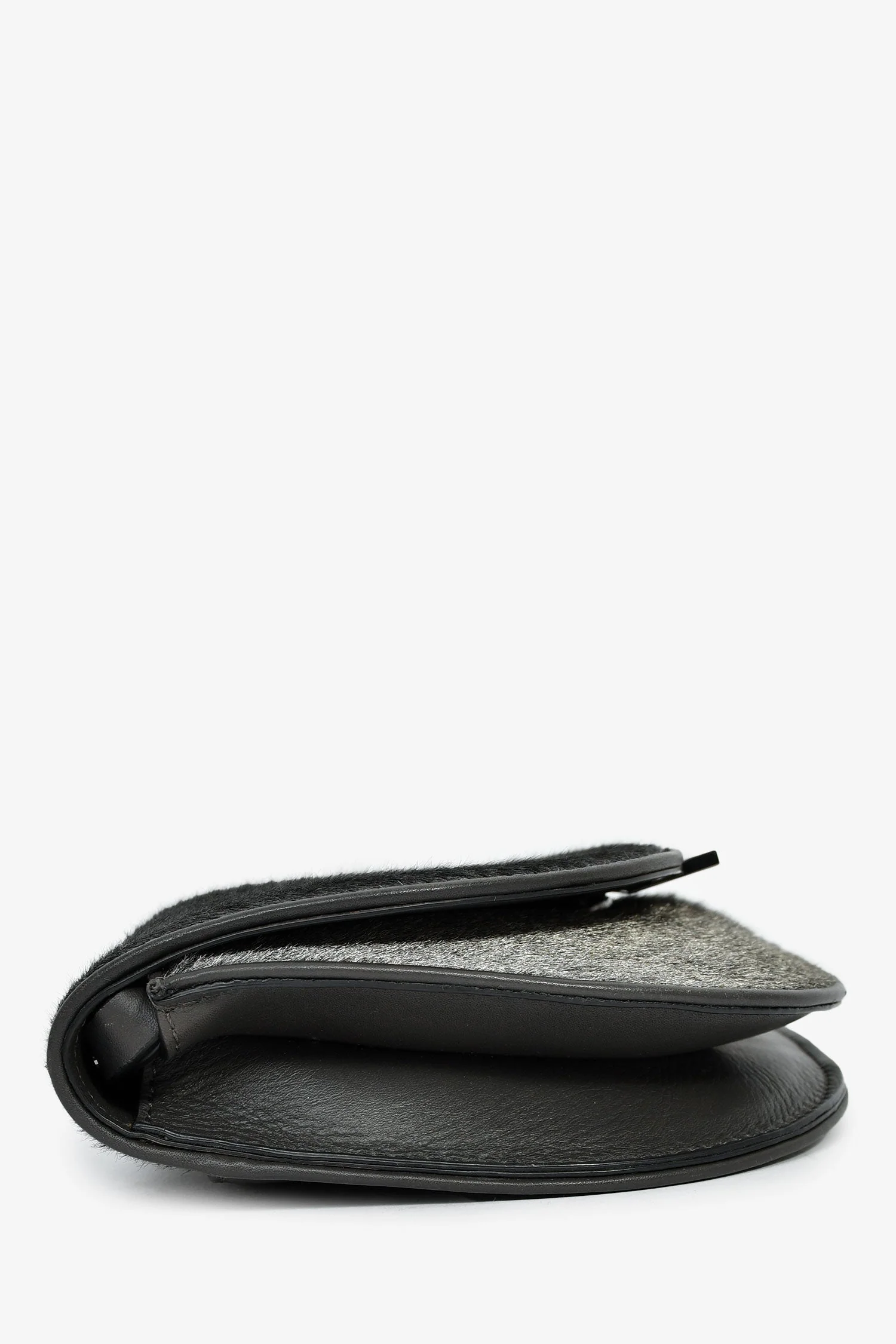Brunello Cucinelli Grey Calfhair Small Crossbody - Image 4