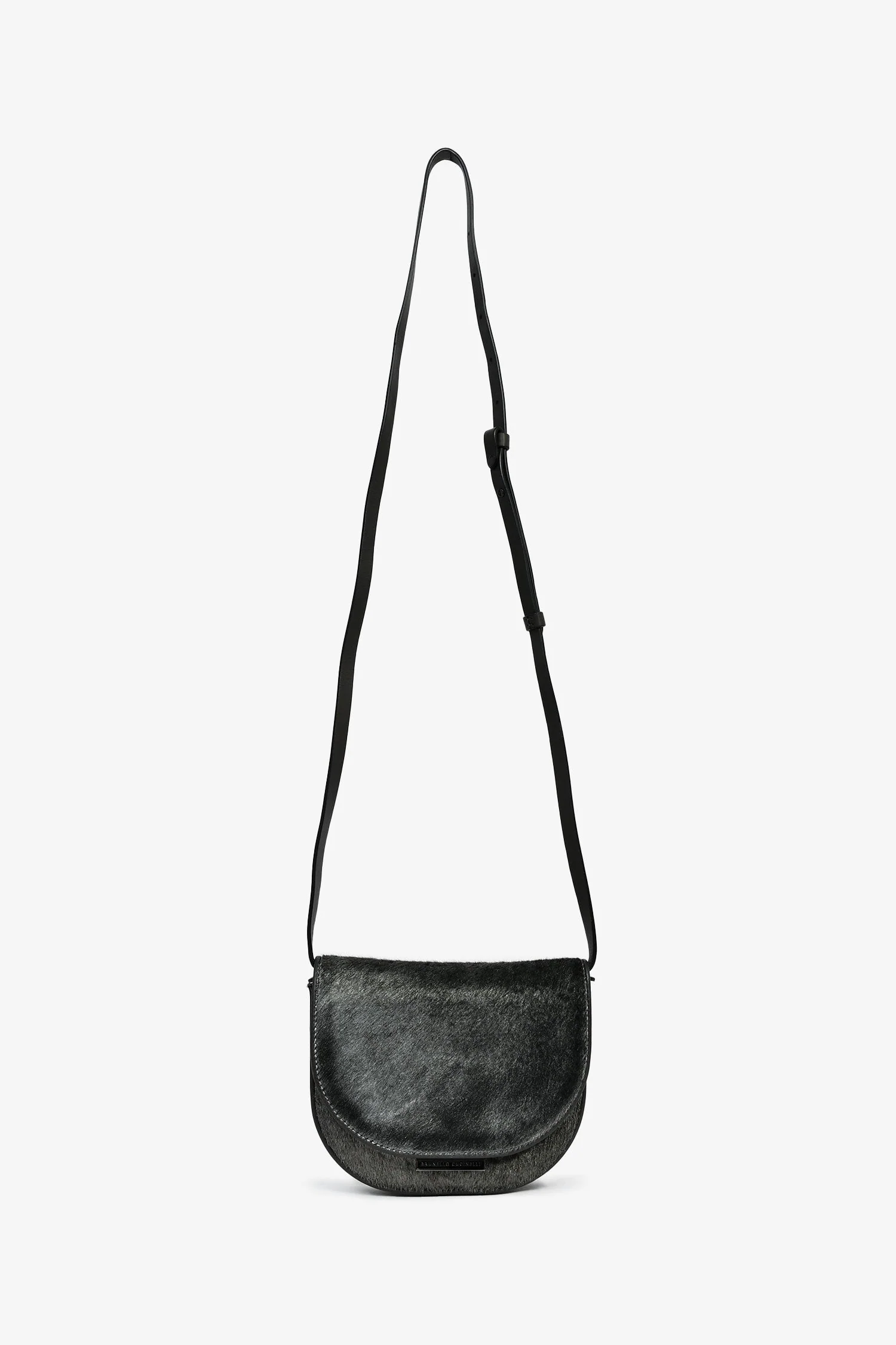 Brunello Cucinelli Grey Calfhair Small Crossbody - Image 7