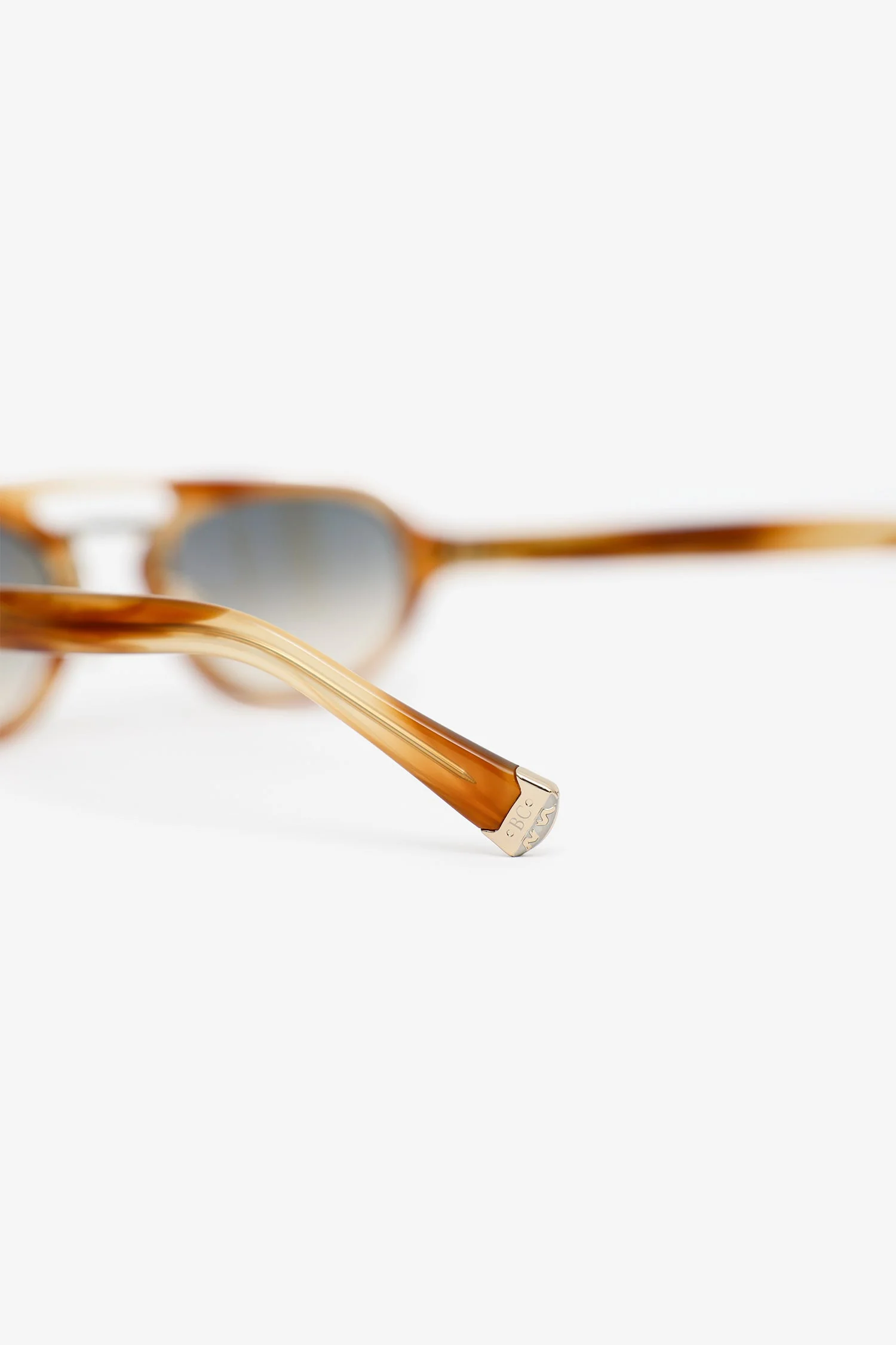 Brunello Cucinelli Tortoiseshell Frame Intarsia Rays Acetate Sunglasses - Image 5