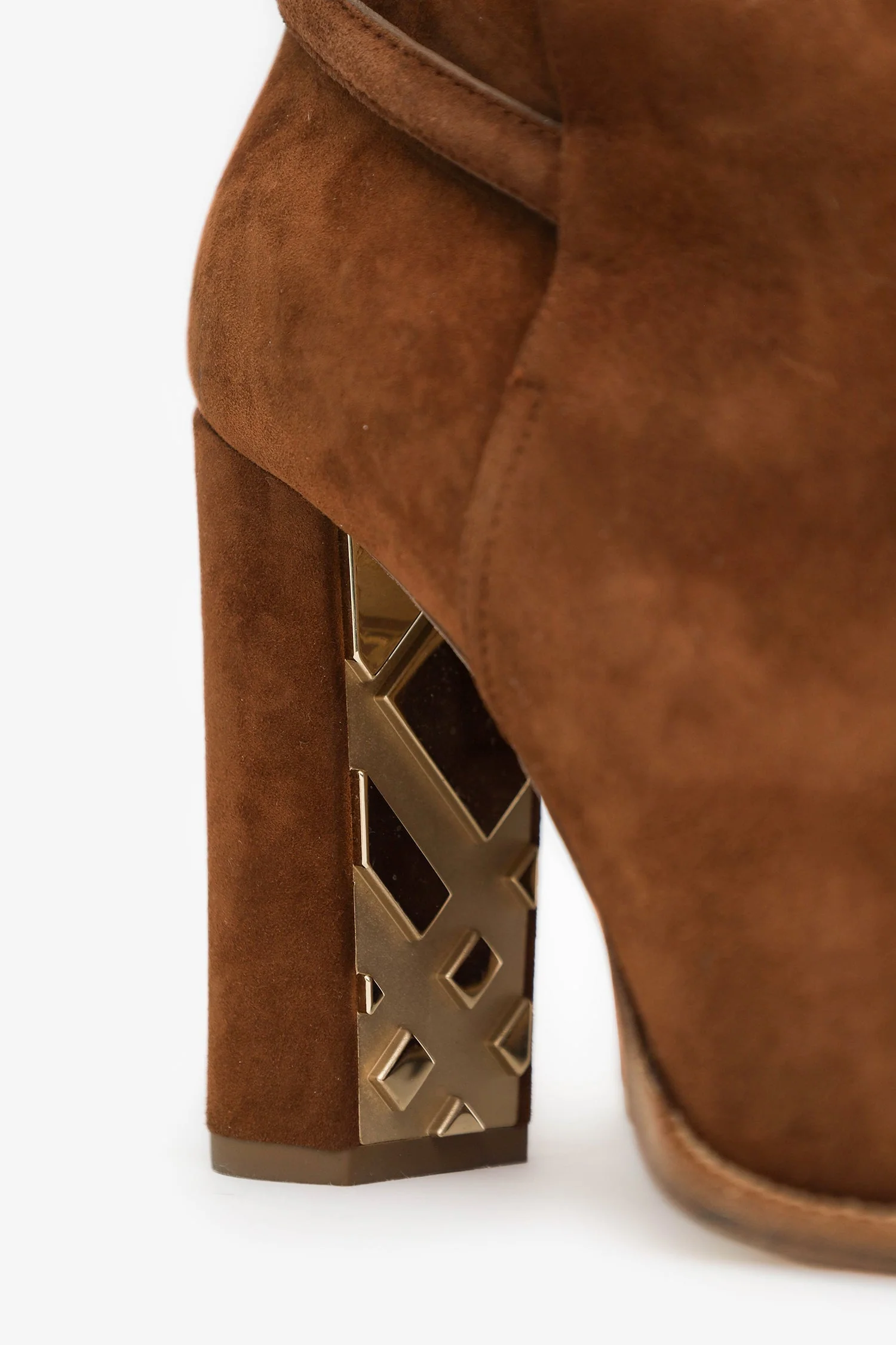 Burberrry Brown Suede Shola 100 Ankle Boots Size 38 - Image 3