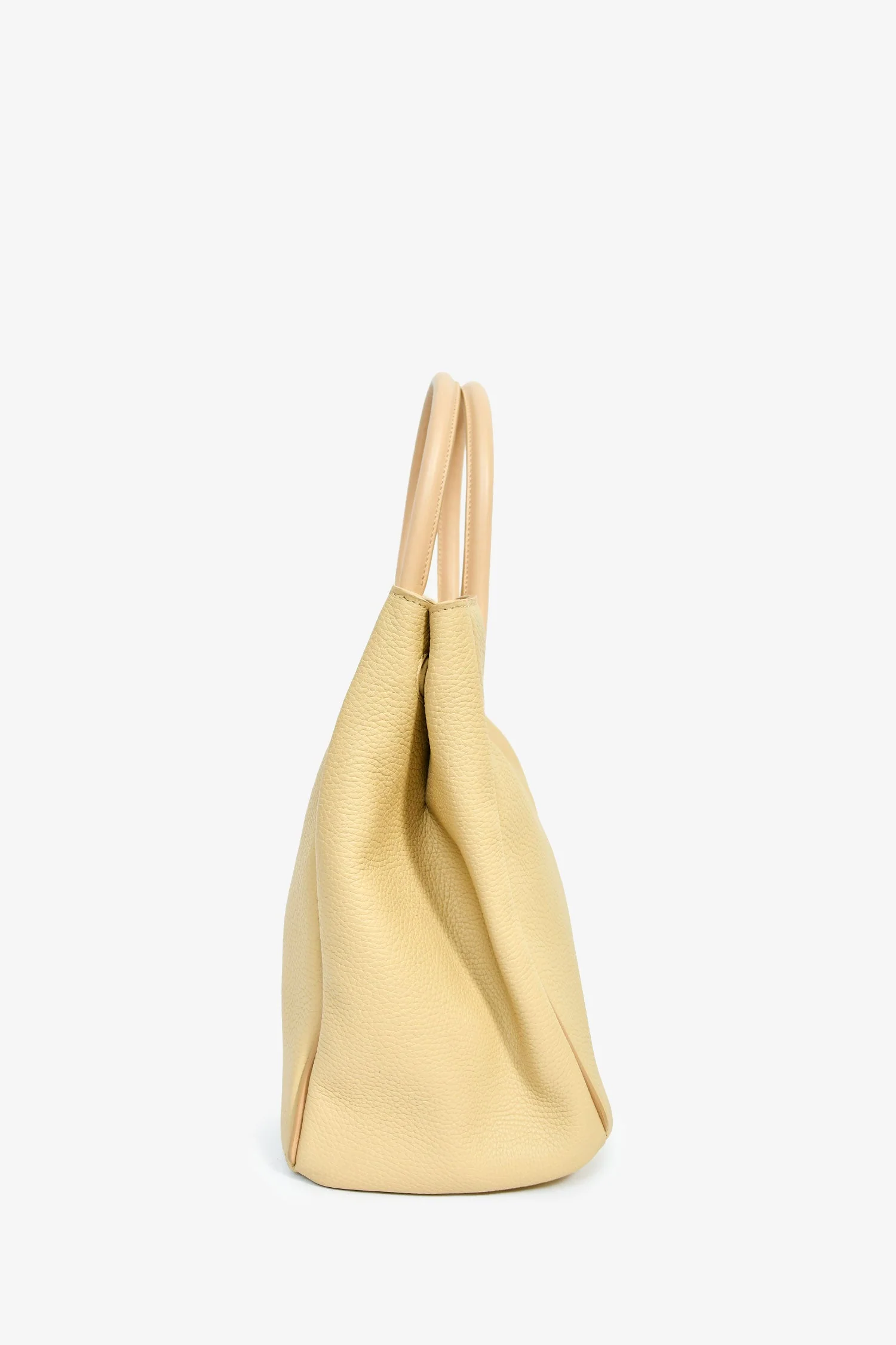 Burberry Beige Leather Medium Rocking Horse Tote Bag - Image 3