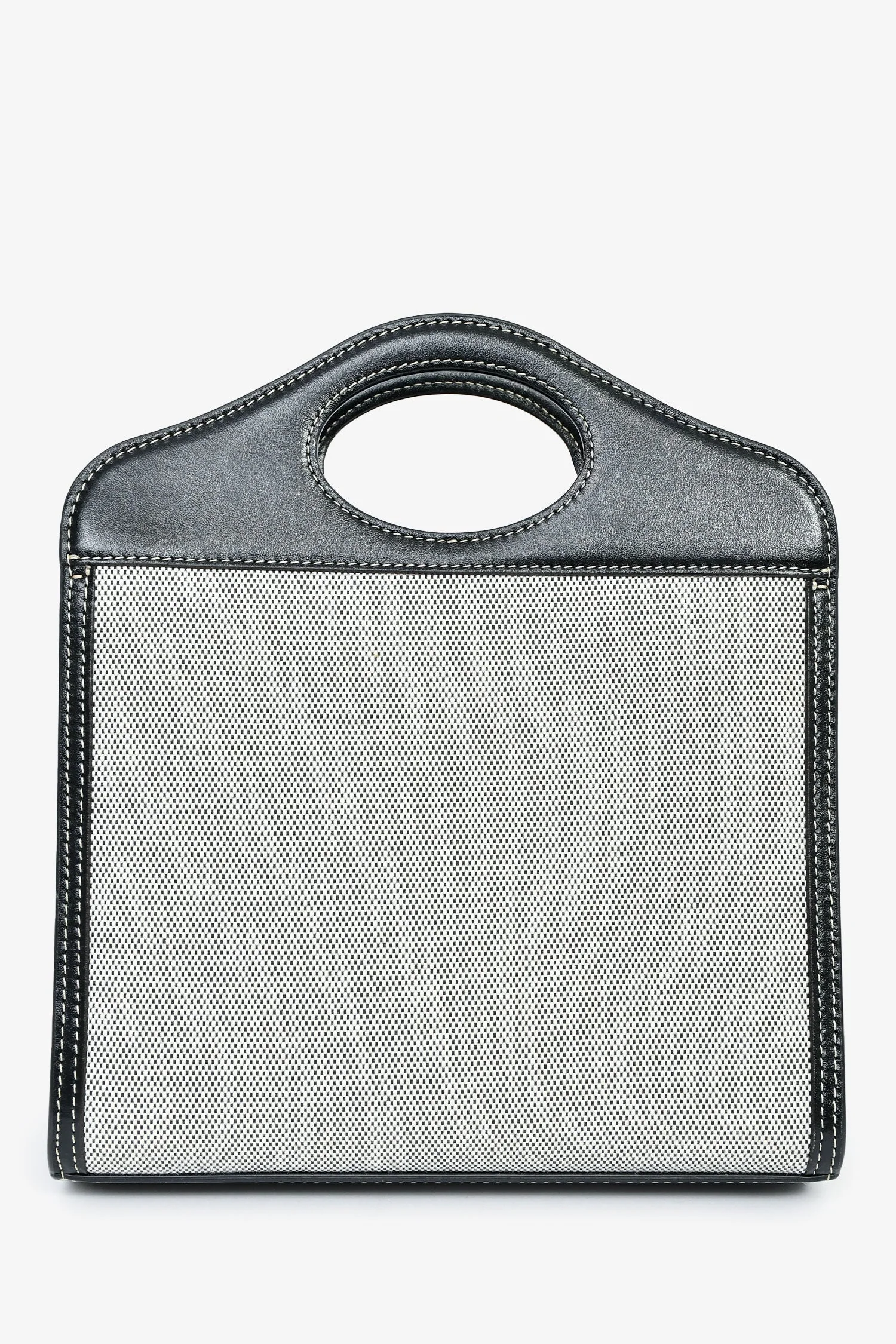 Burberry Black Canvas/Leather Mini Pocket Bag - Image 2