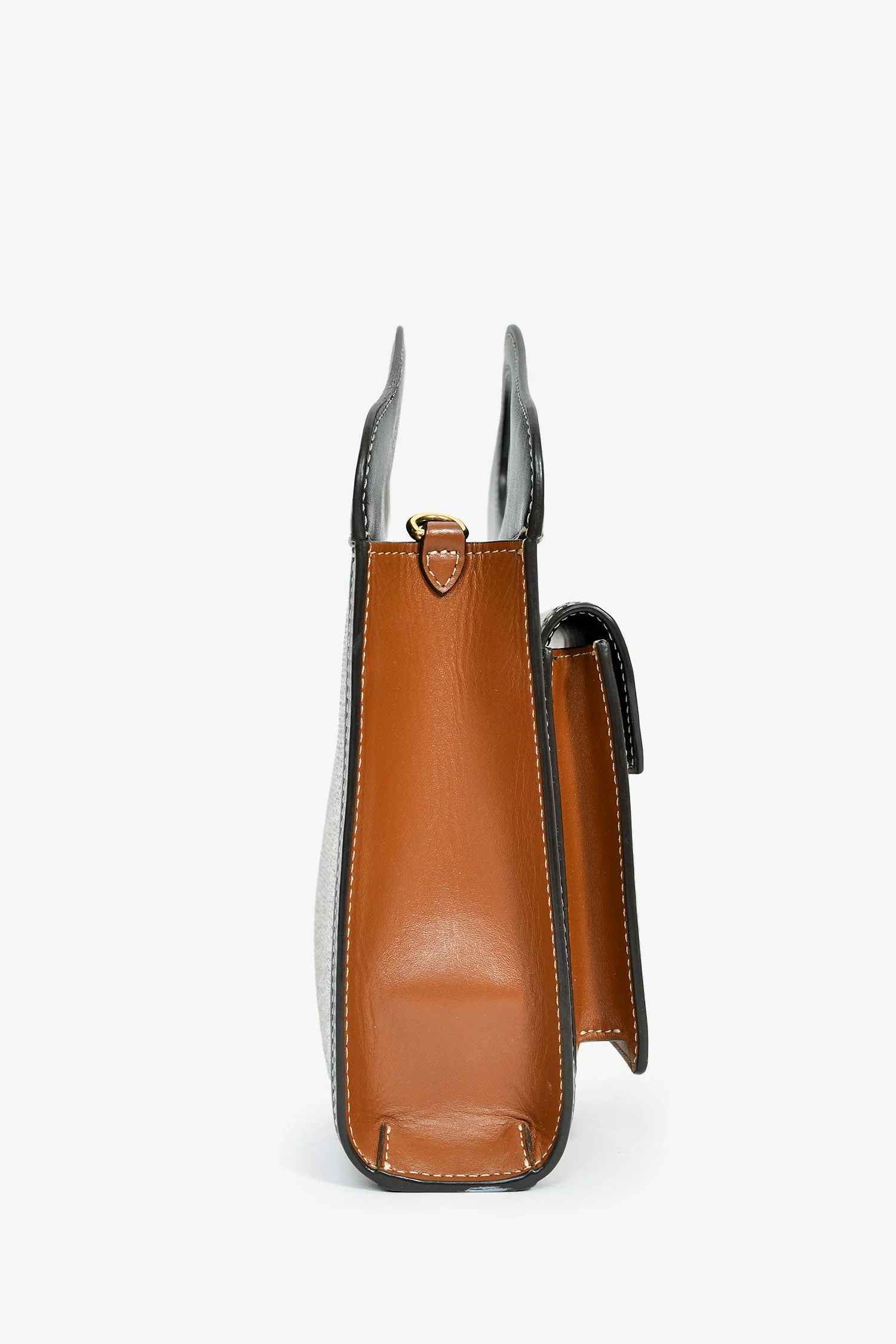 Burberry Black Canvas/Leather Mini Pocket Bag - Image 4