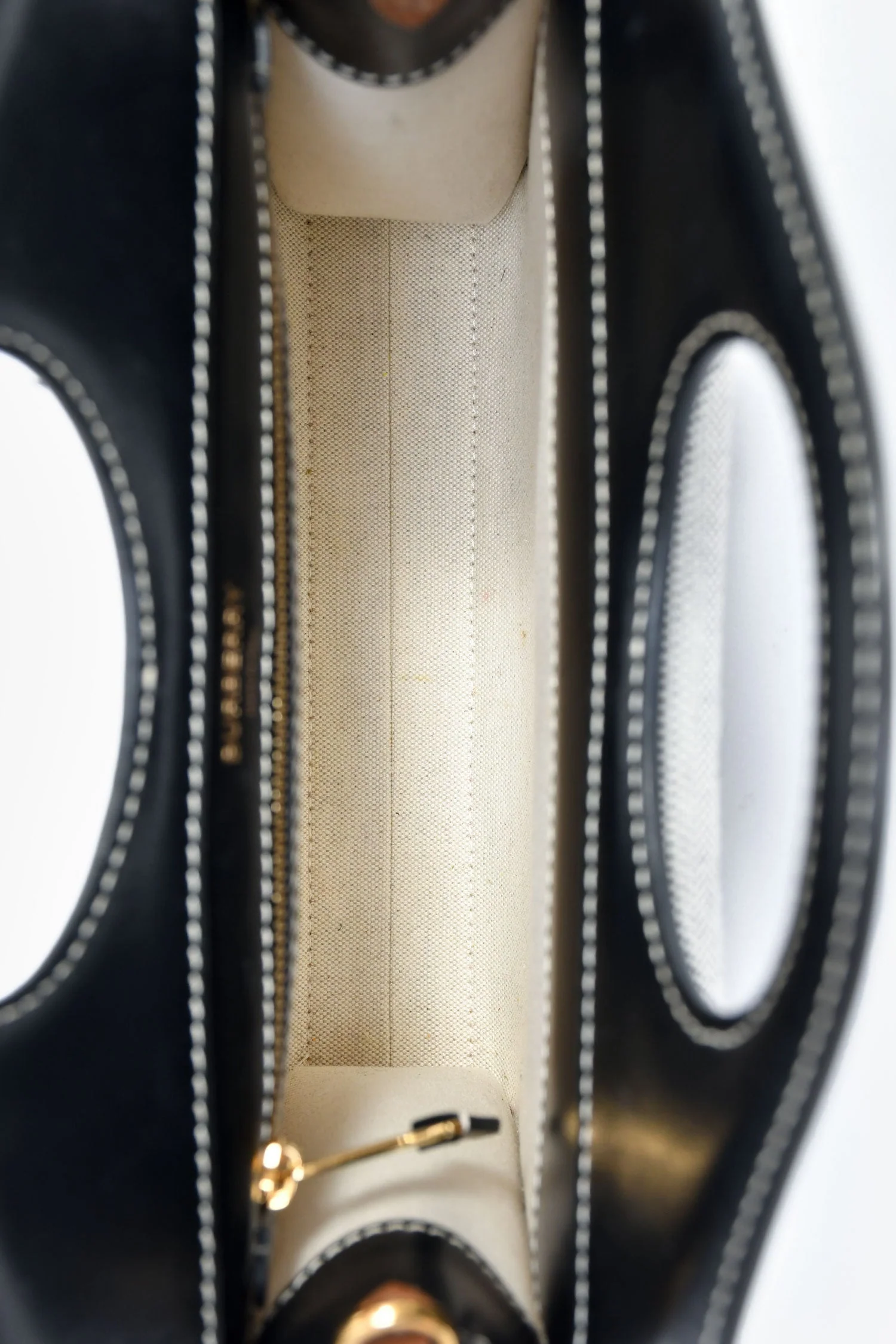 Burberry Black Canvas/Leather Mini Pocket Bag - Image 6