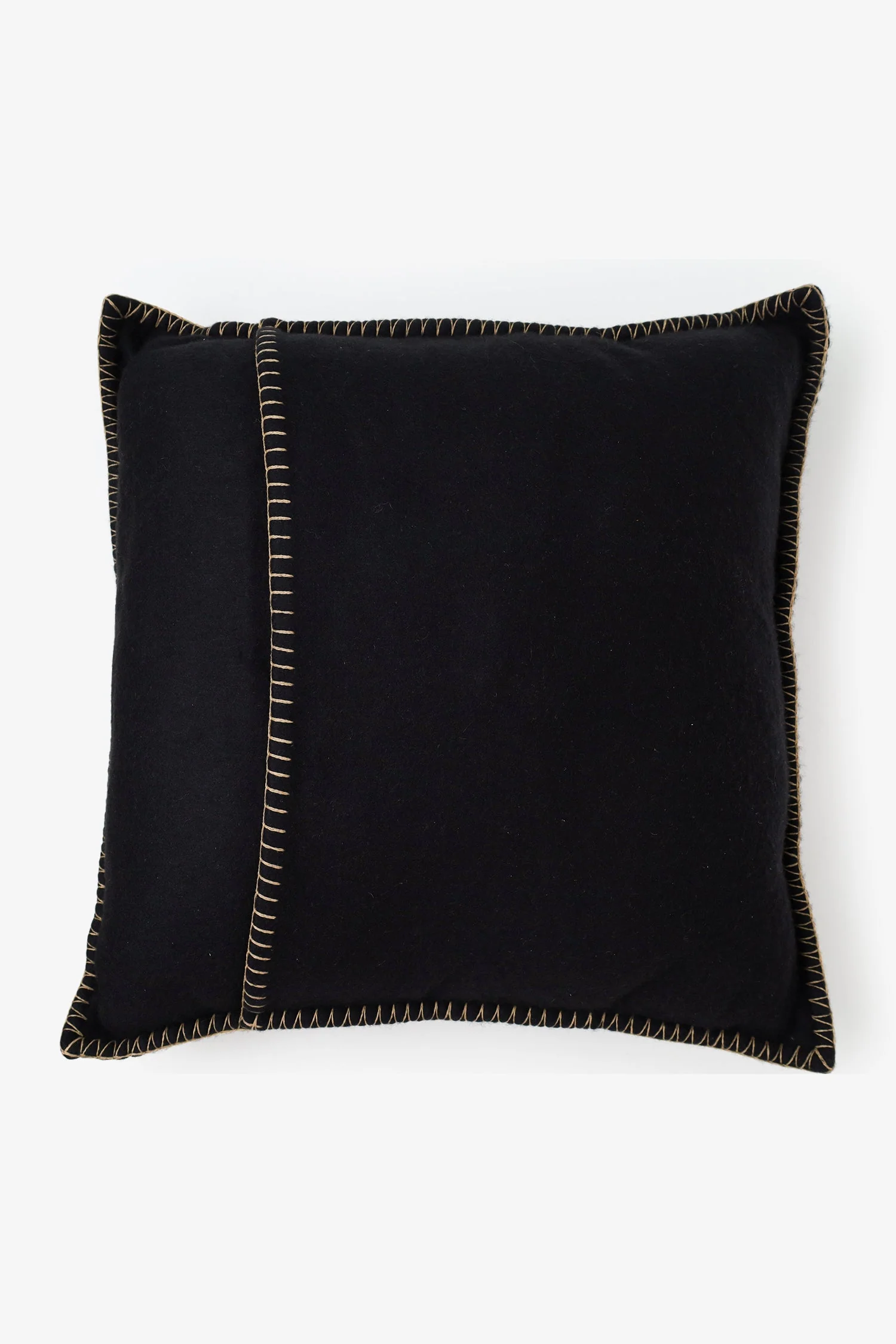 Burberry Black Cashmere Logo Embroidery Pillow - Image 3